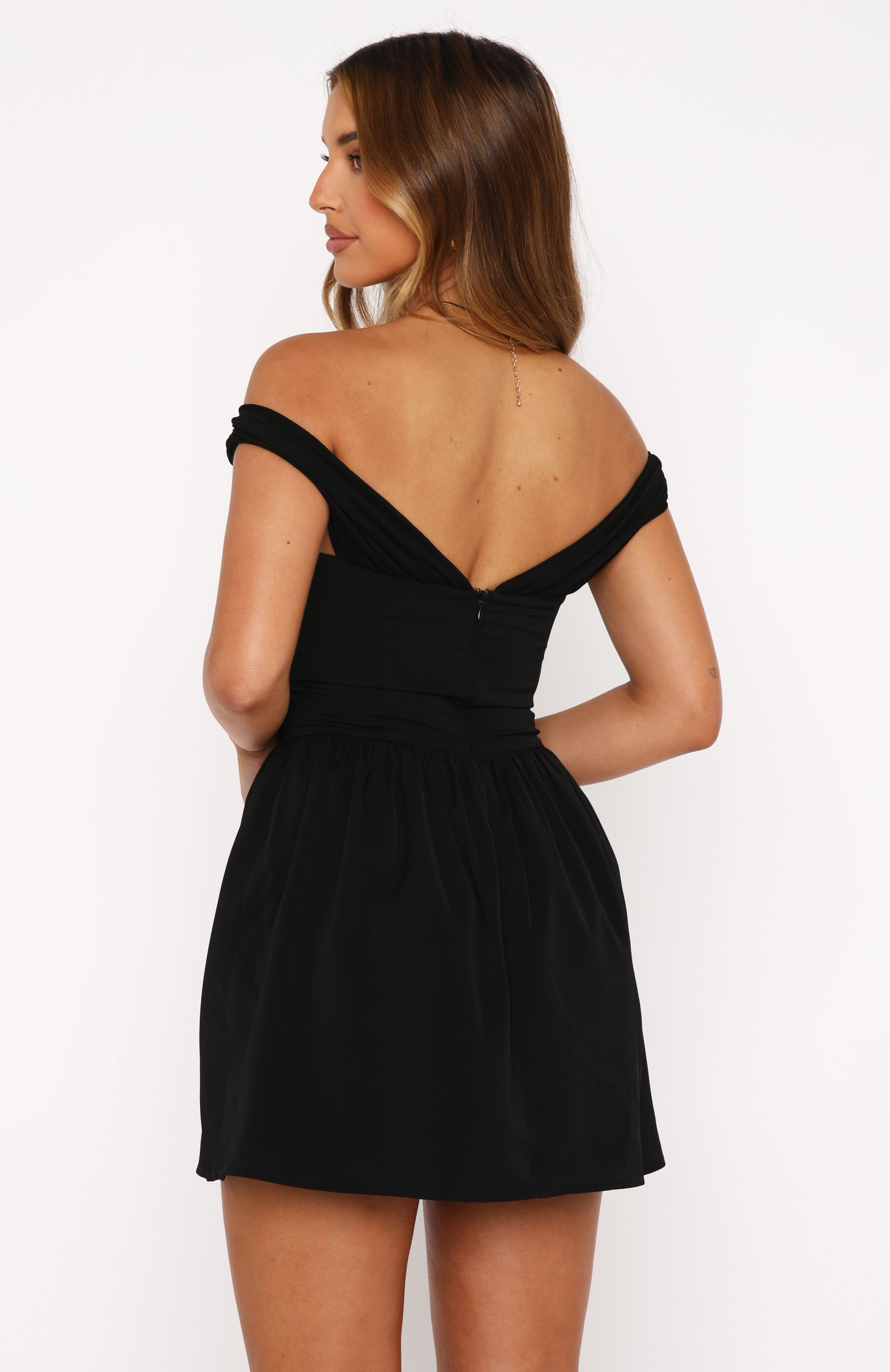 Ultimate Romance Taking So Long Mini Dress - Black