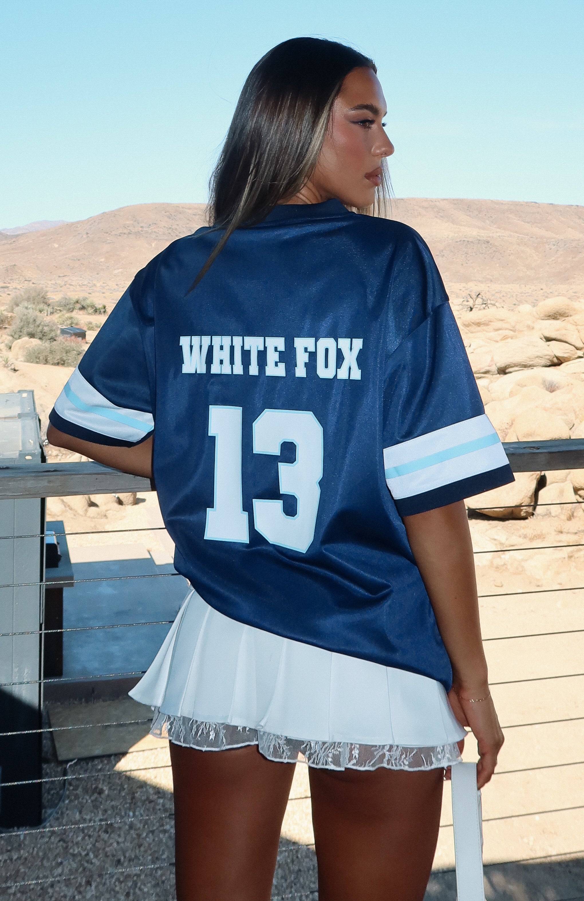 Premium Friday Night Lights Oversized Jersey Navy - Ultimate Game Day Style