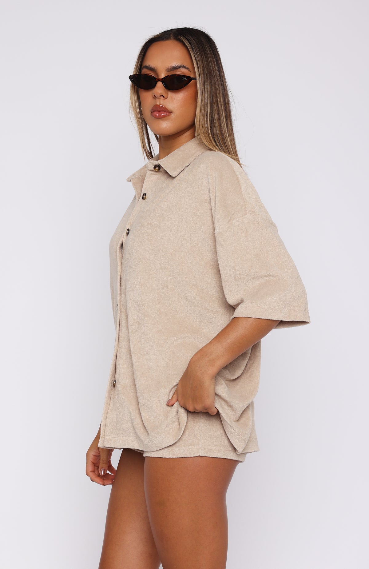 Premium Terry Shirt Nude - Ultimate Summer Comfort