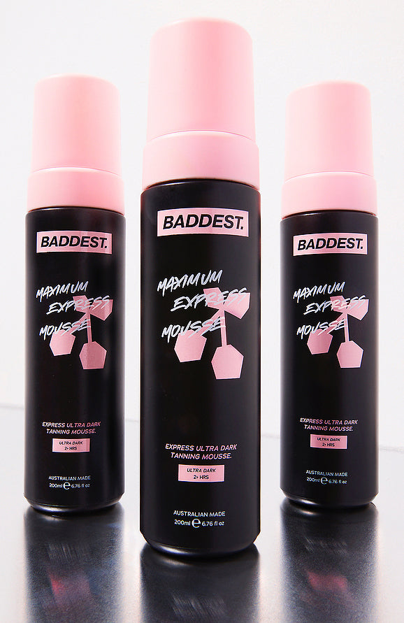 Ultimate BADDEST Express Tanning Mousse - Premium Ultra Dark Tan in 2 Hours