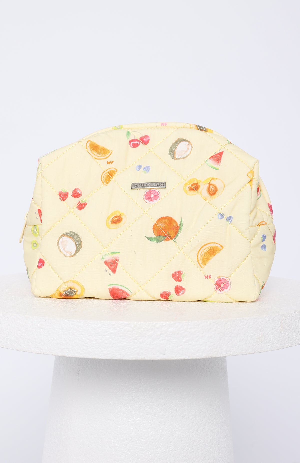 Premium Quilted Cosmetic Bag - Fruit Salad Collection