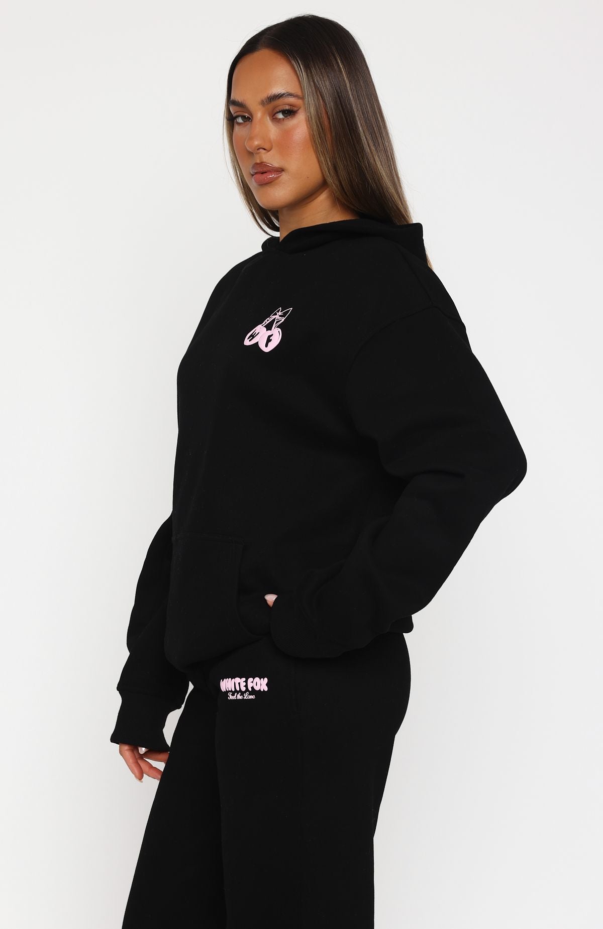 Ultimate Comfort Feel The Love Oversized Hoodie - Black