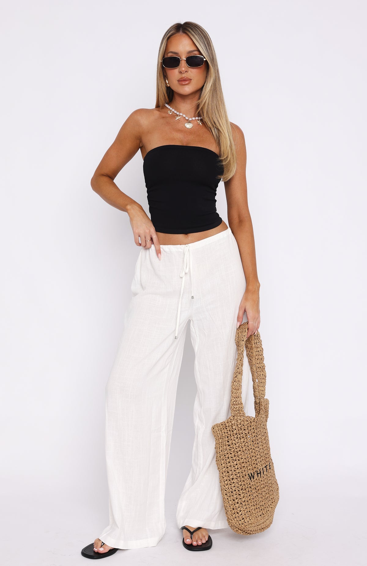 Ultimate Vacay Linen Pants - White