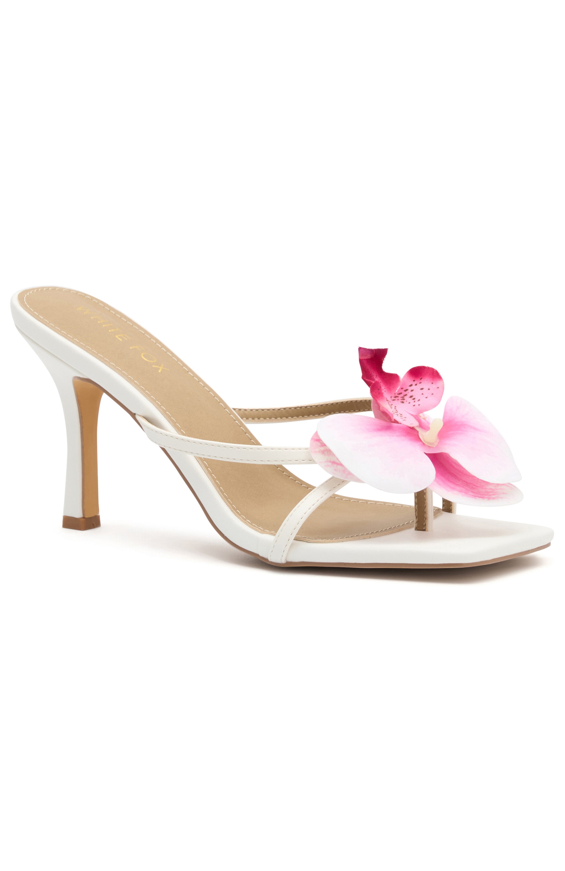 Megan Mules White/Pink - Ultimate Summer Heels