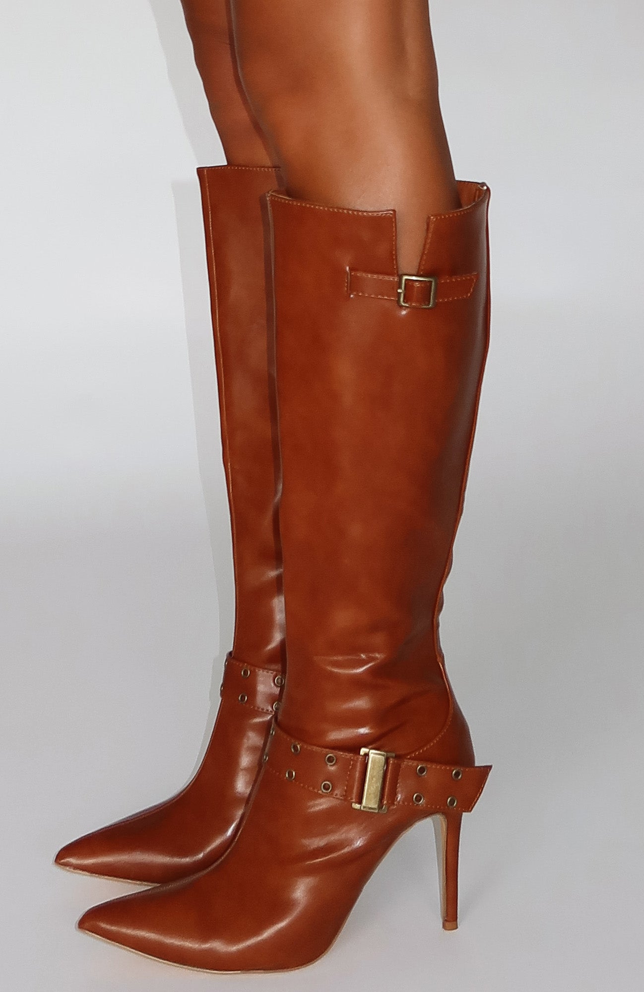 Ultimate Vintage Brown Knee High Boots by Bad Habit