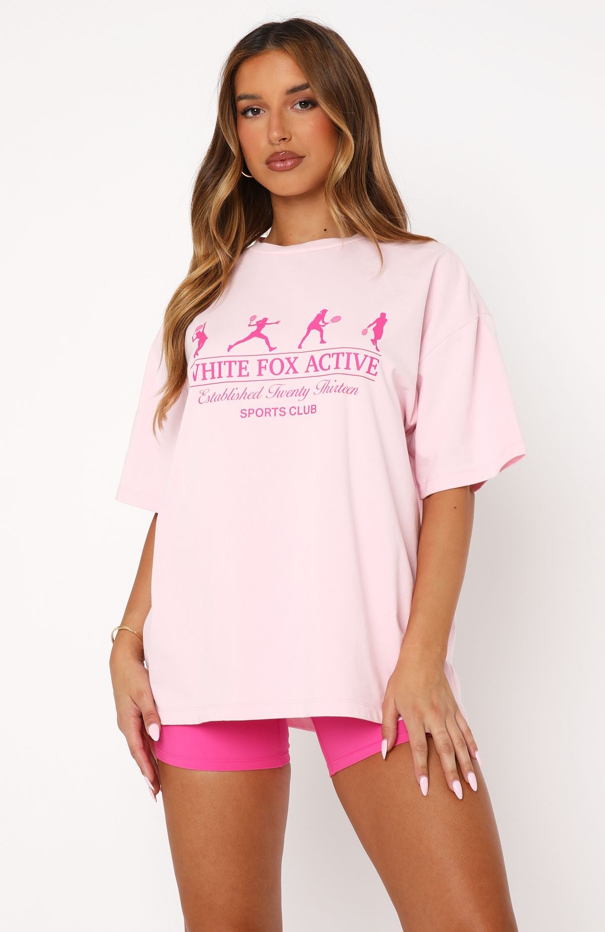 Premium Oversized Tee - Take The Shot Pink