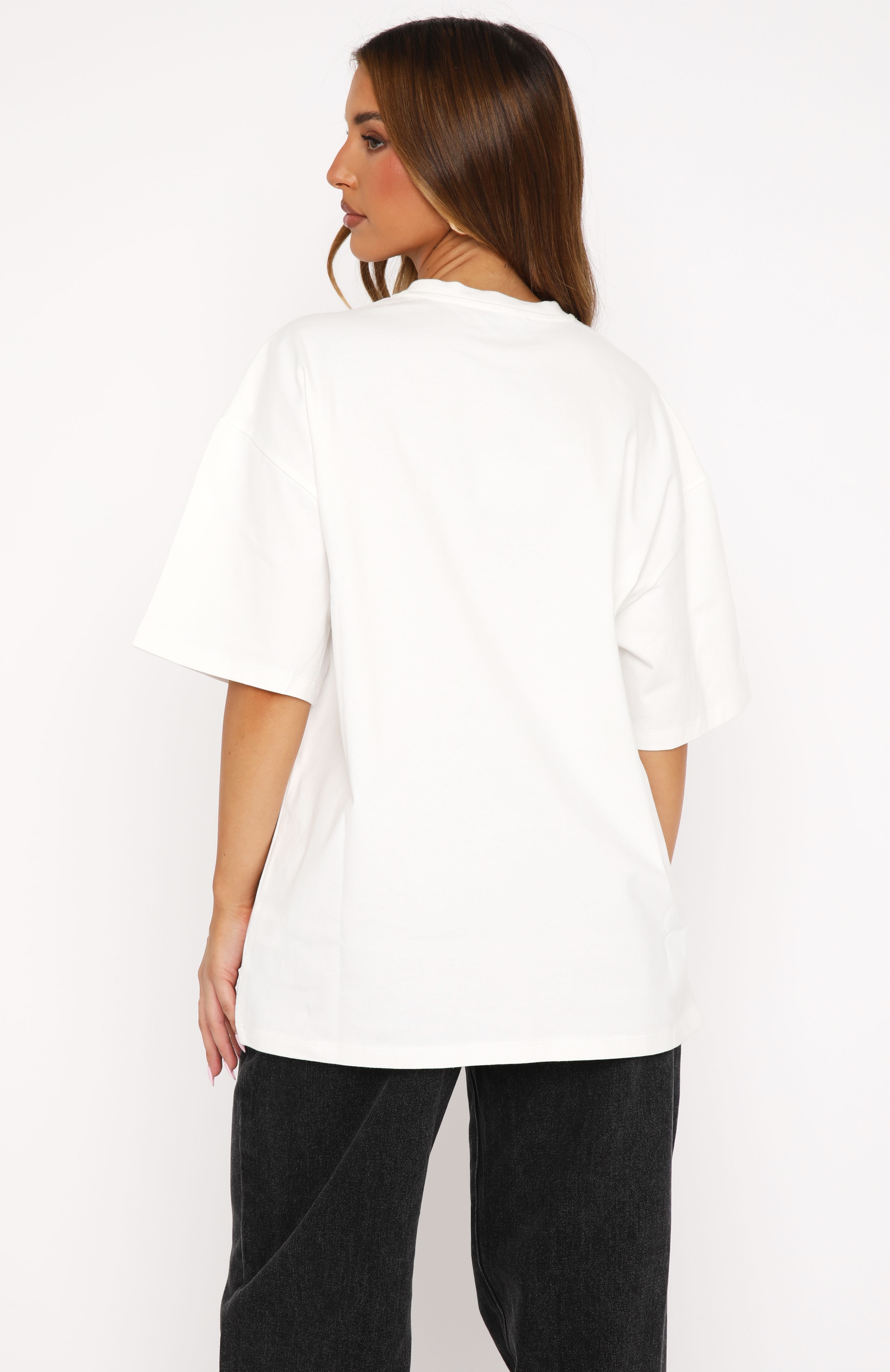 Premium Always Sweet Oversized Tee - Ultimate Comfort in White