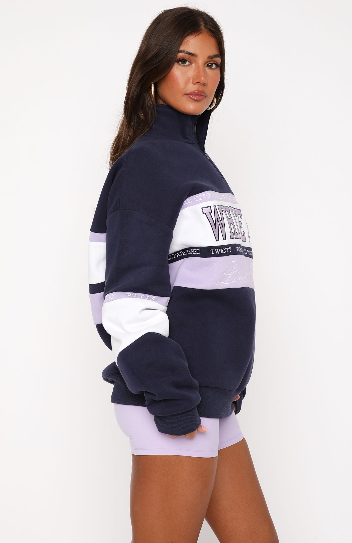 Premium Zip Front Sweater - Navy | Ultimate Comfort