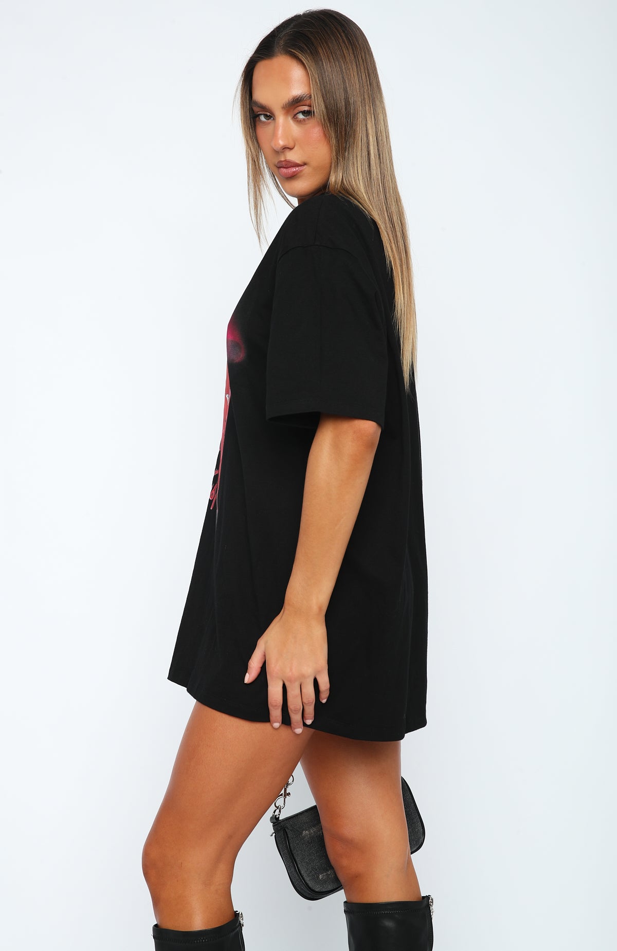 Premium Censored Oversized Tee - Black | Limited Edition