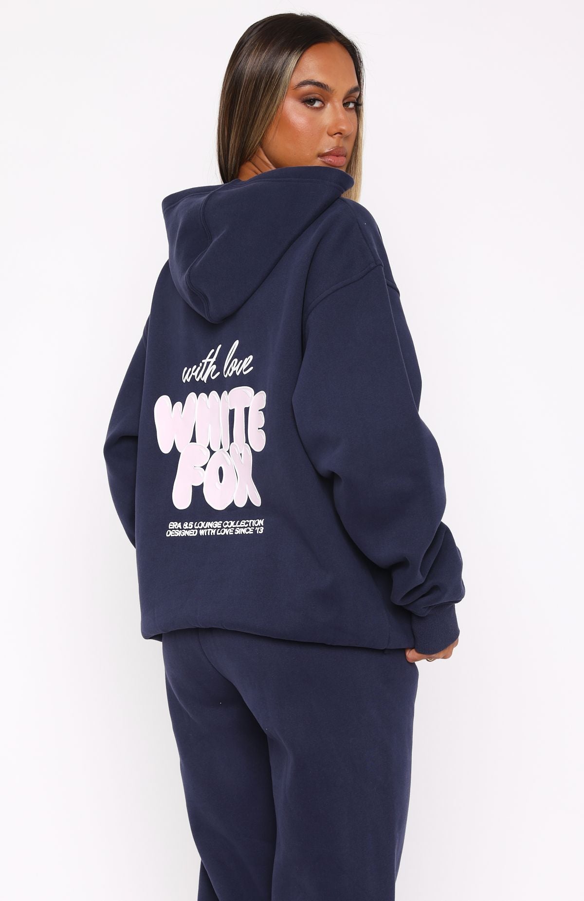 Premium With Love Always Oversized Hoodie - Navy | Ultimate Comfort