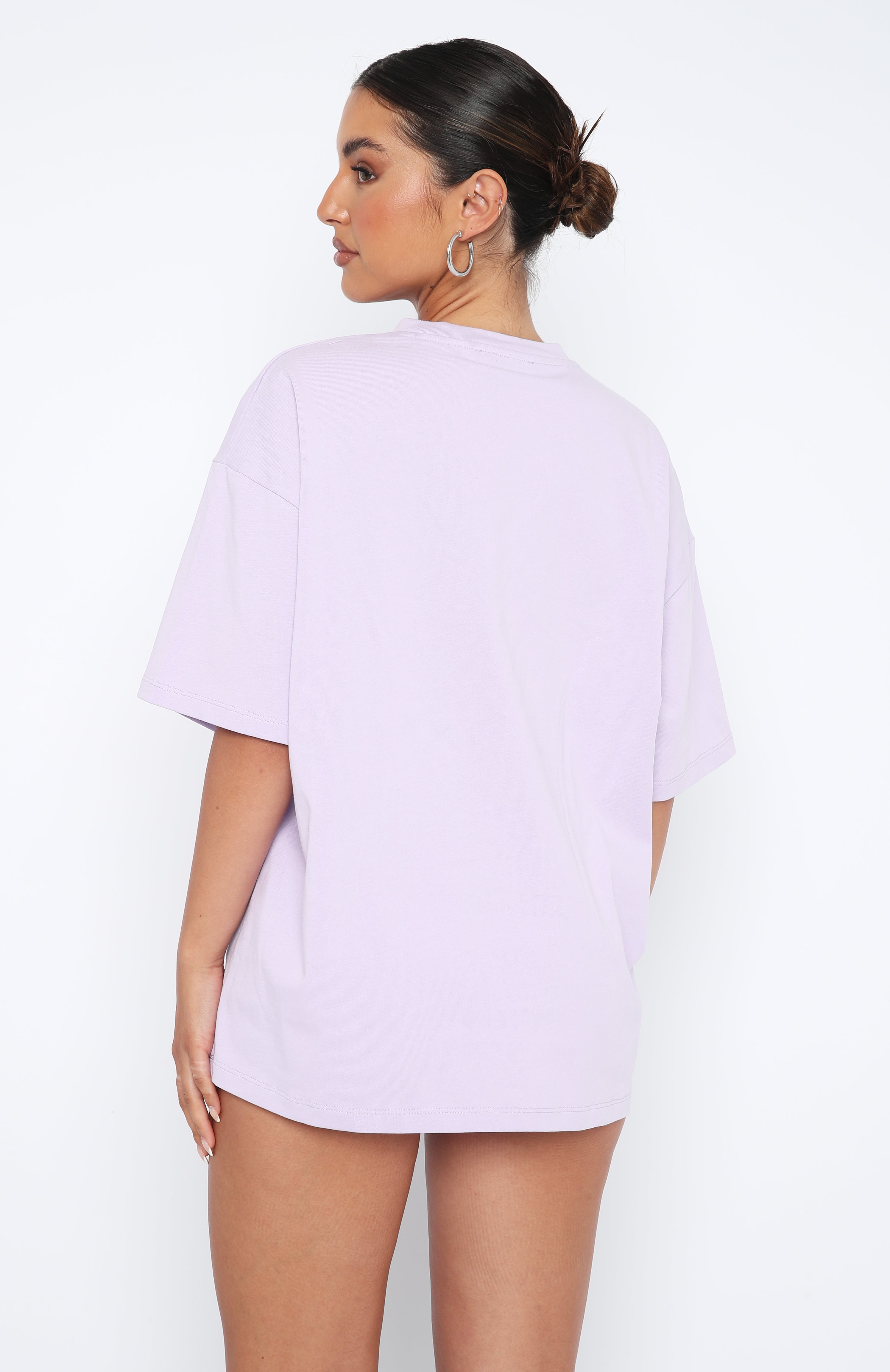 Premium Leisure Series Oversized Tee - Lavender Bliss