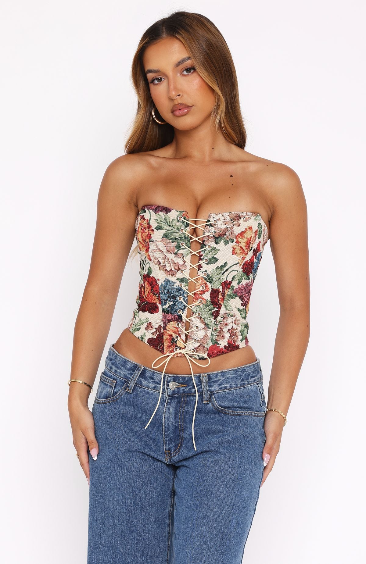 Ultimate Dear Diary Floral Bustier