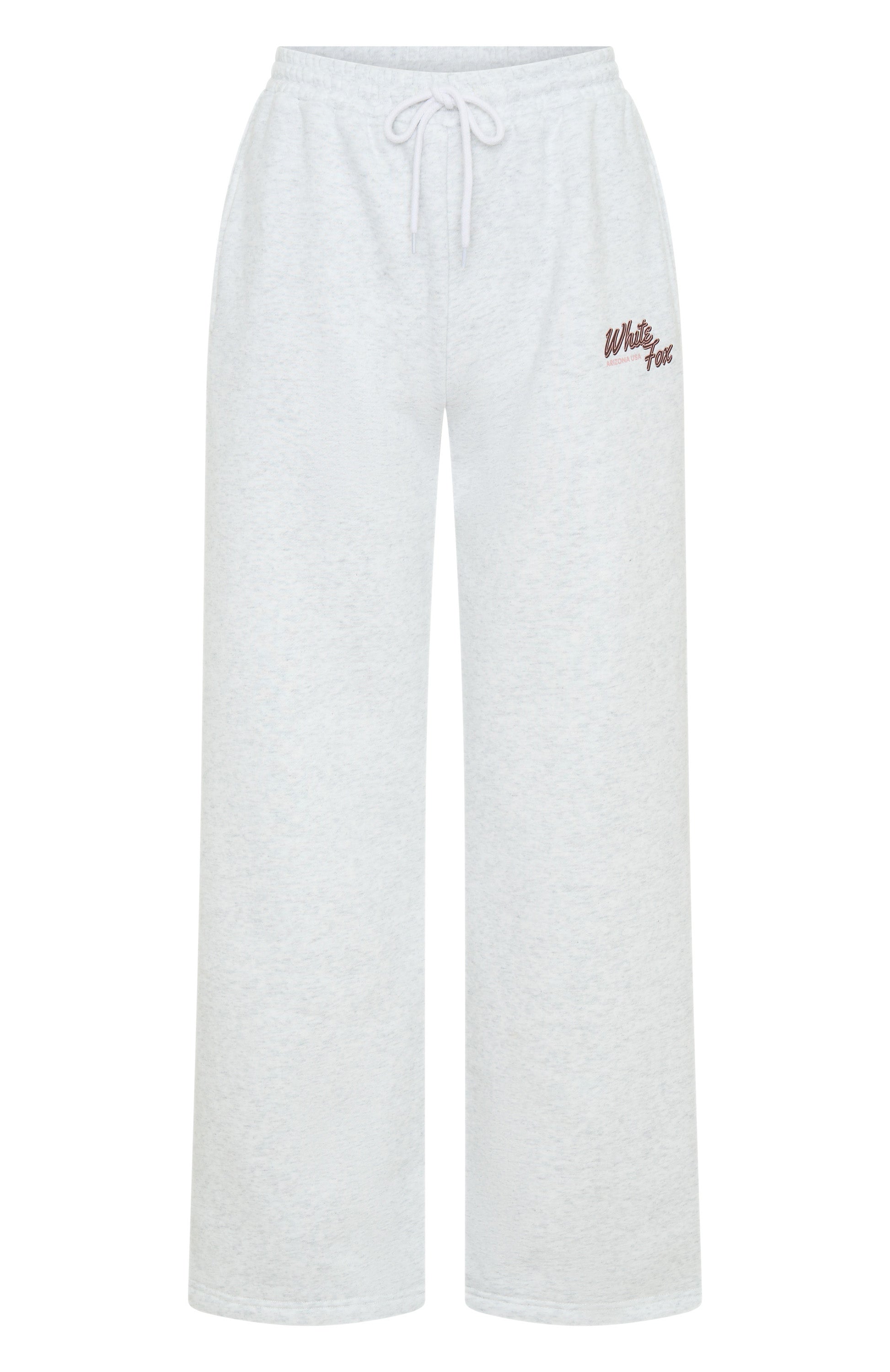 Premium Scenic Route Wide Leg Sweatpants - Grey Marle