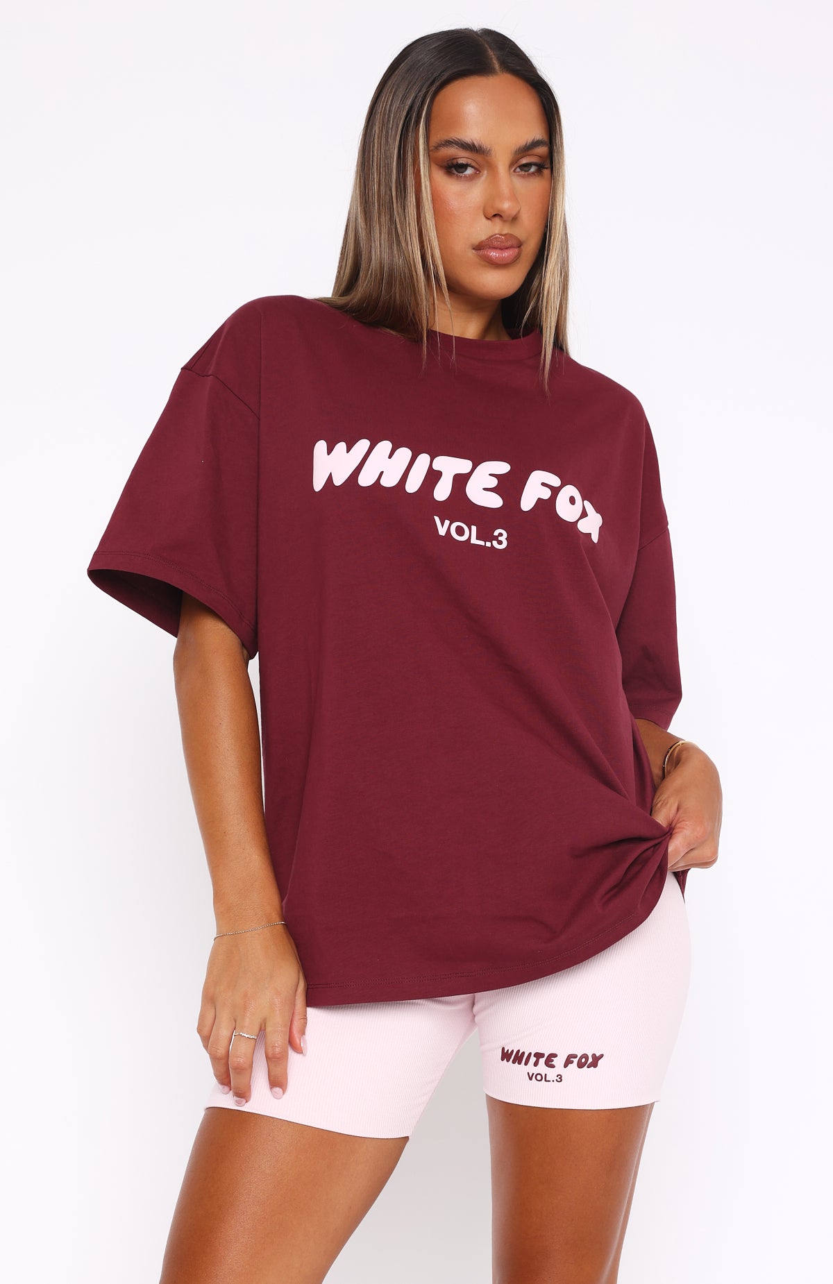 Premium Red Velvet Oversized Tee - Ultimate Comfort