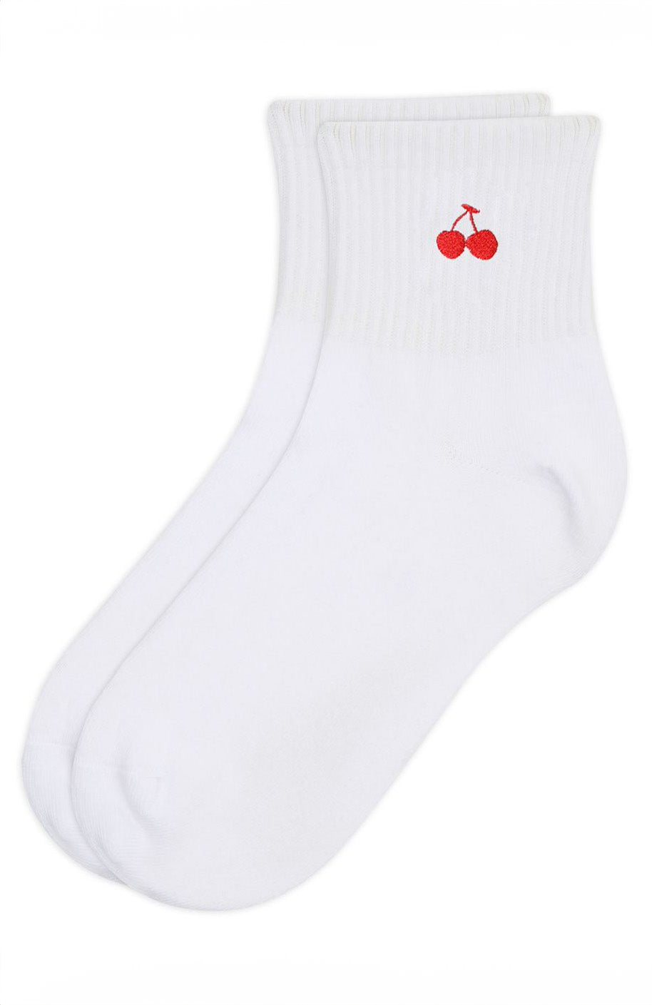 Premium She Keeps Dancing Crew Socks - White