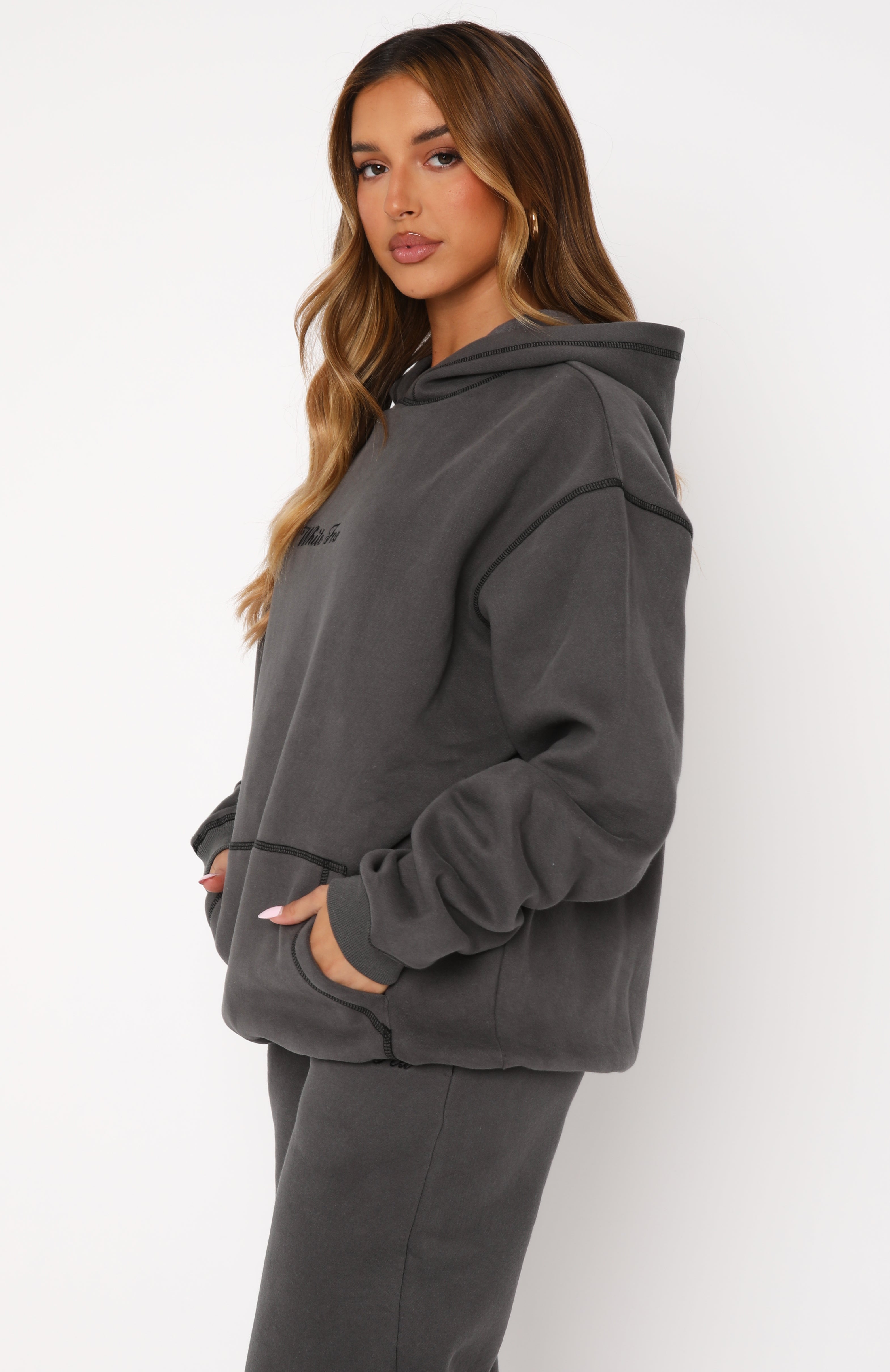 Premium Oversized Fleece Hoodie - Charcoal | Ultimate Comfort