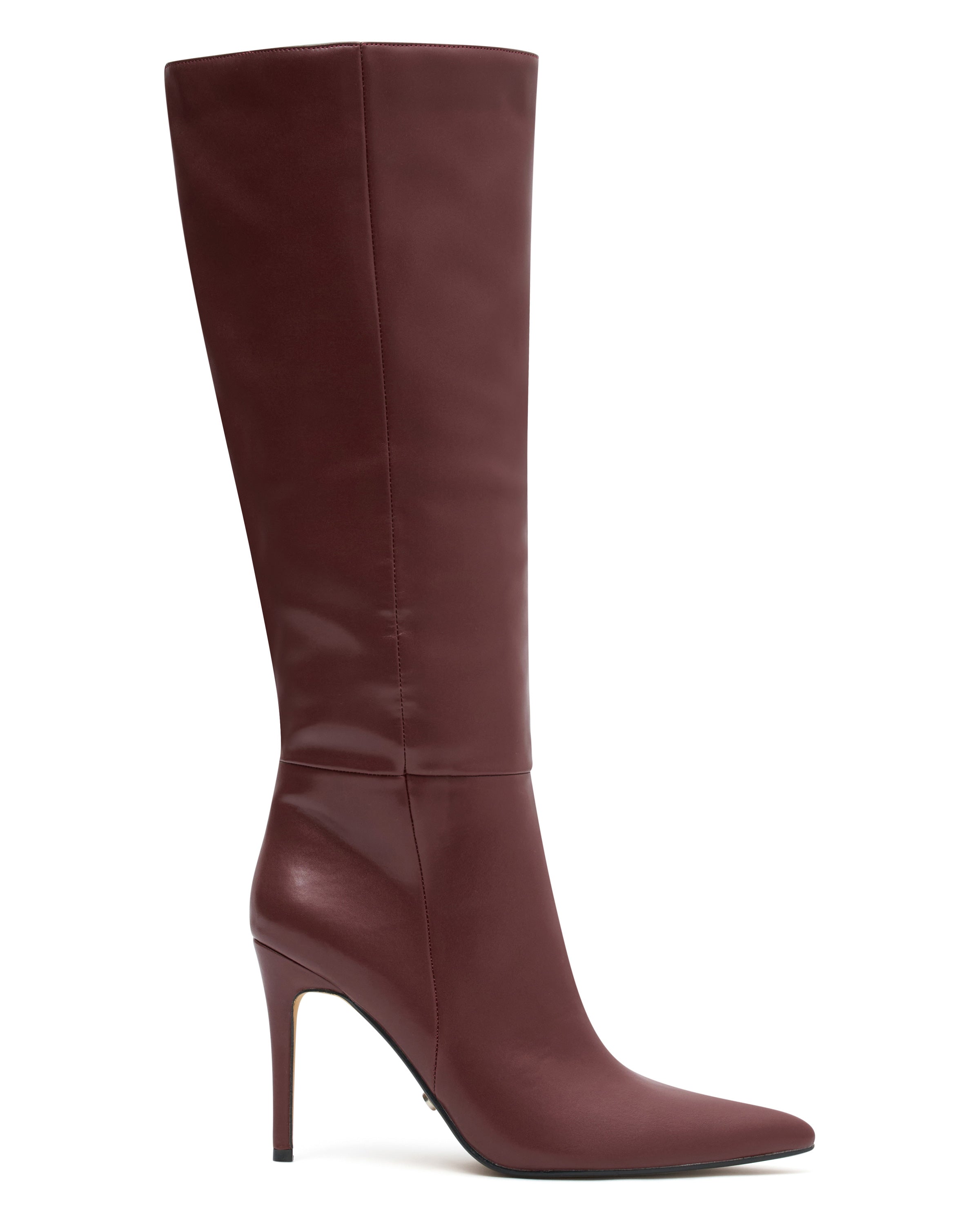 Ultimate Burgundy Knee-High Stiletto Boots - Run Away With Me Collection