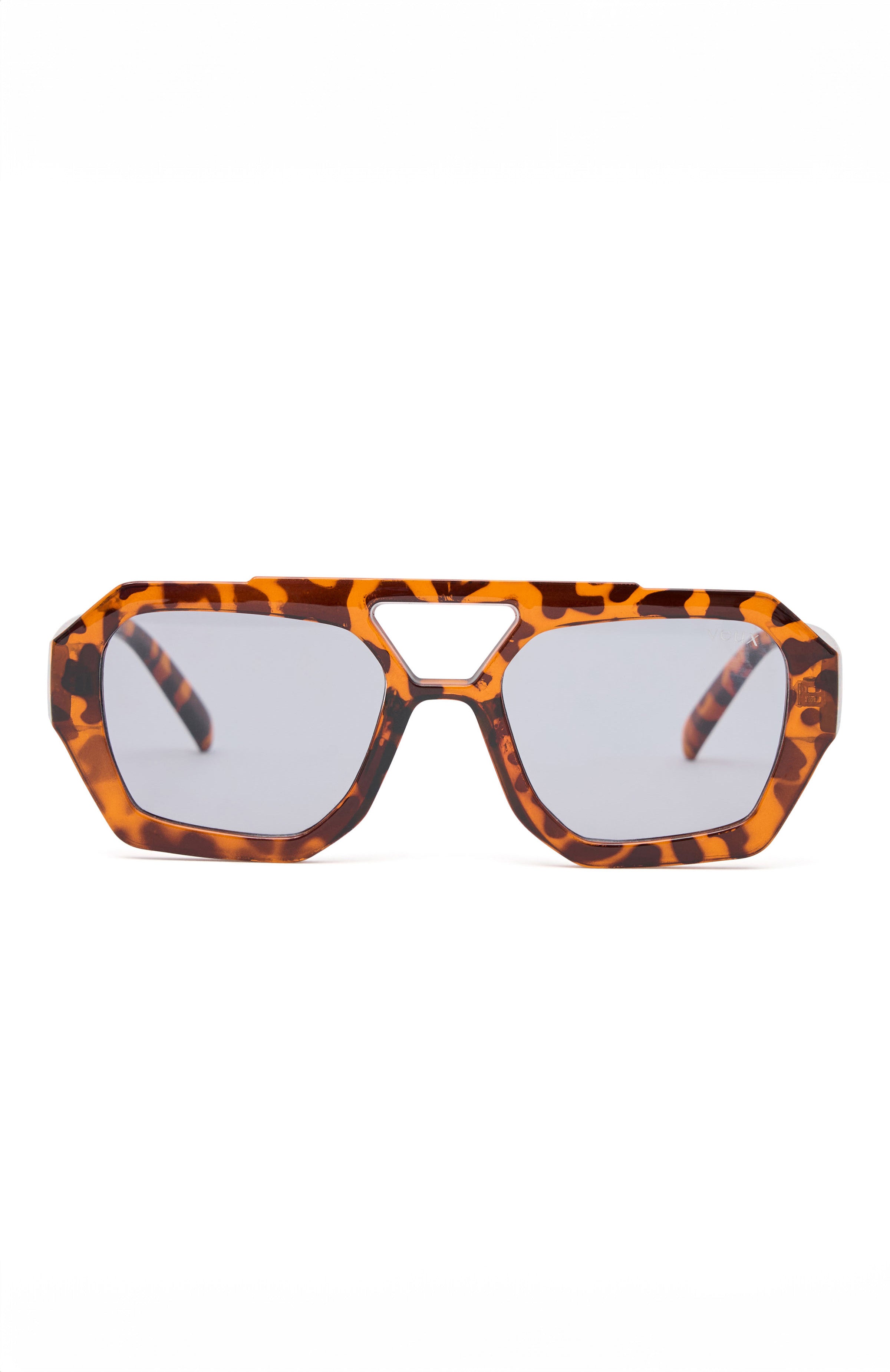 Premium Always Vibing Square Sunglasses - Tortoise Frame & Blue Tint