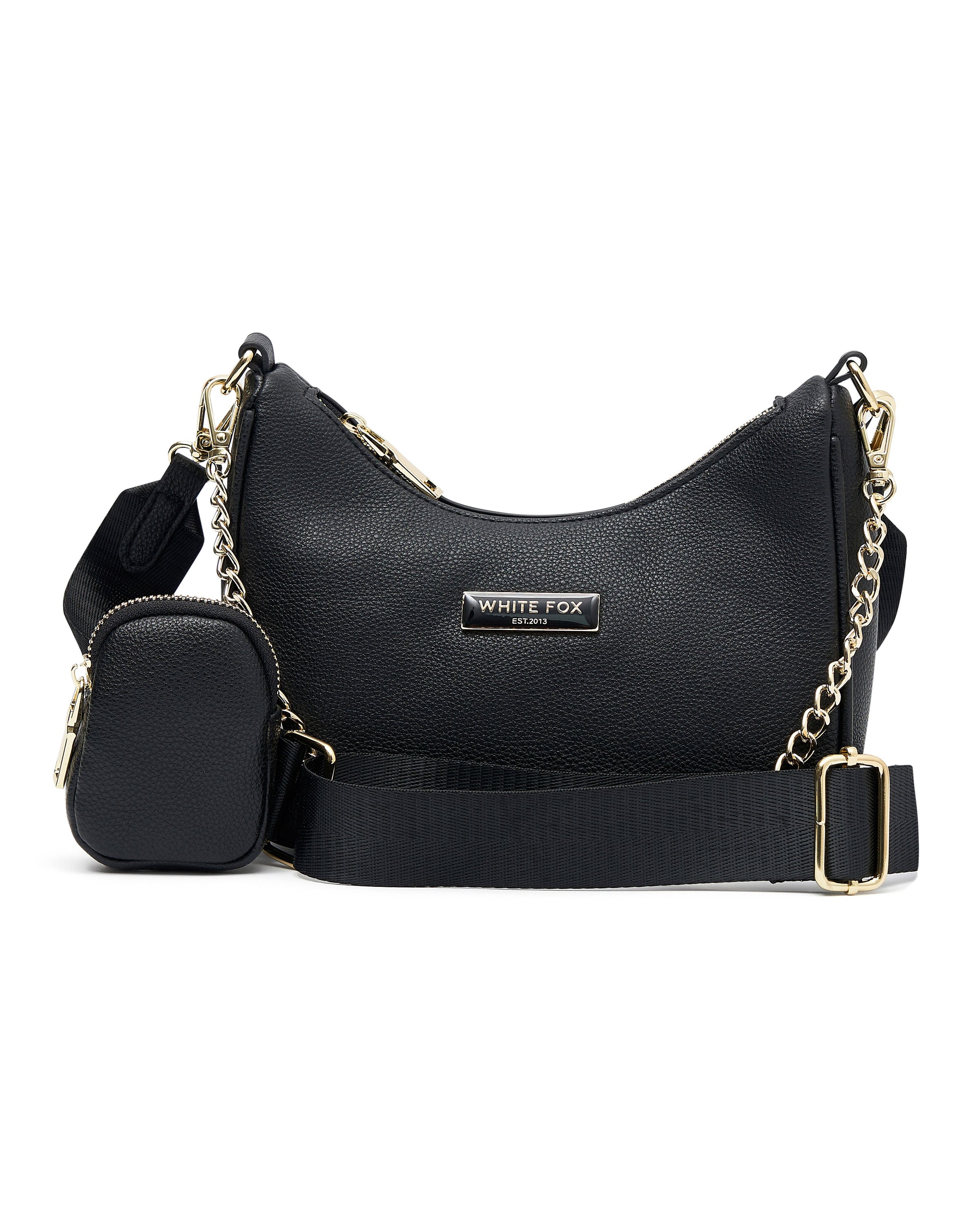 Premium Keep Showing Off Crossbody Bag - Black PU