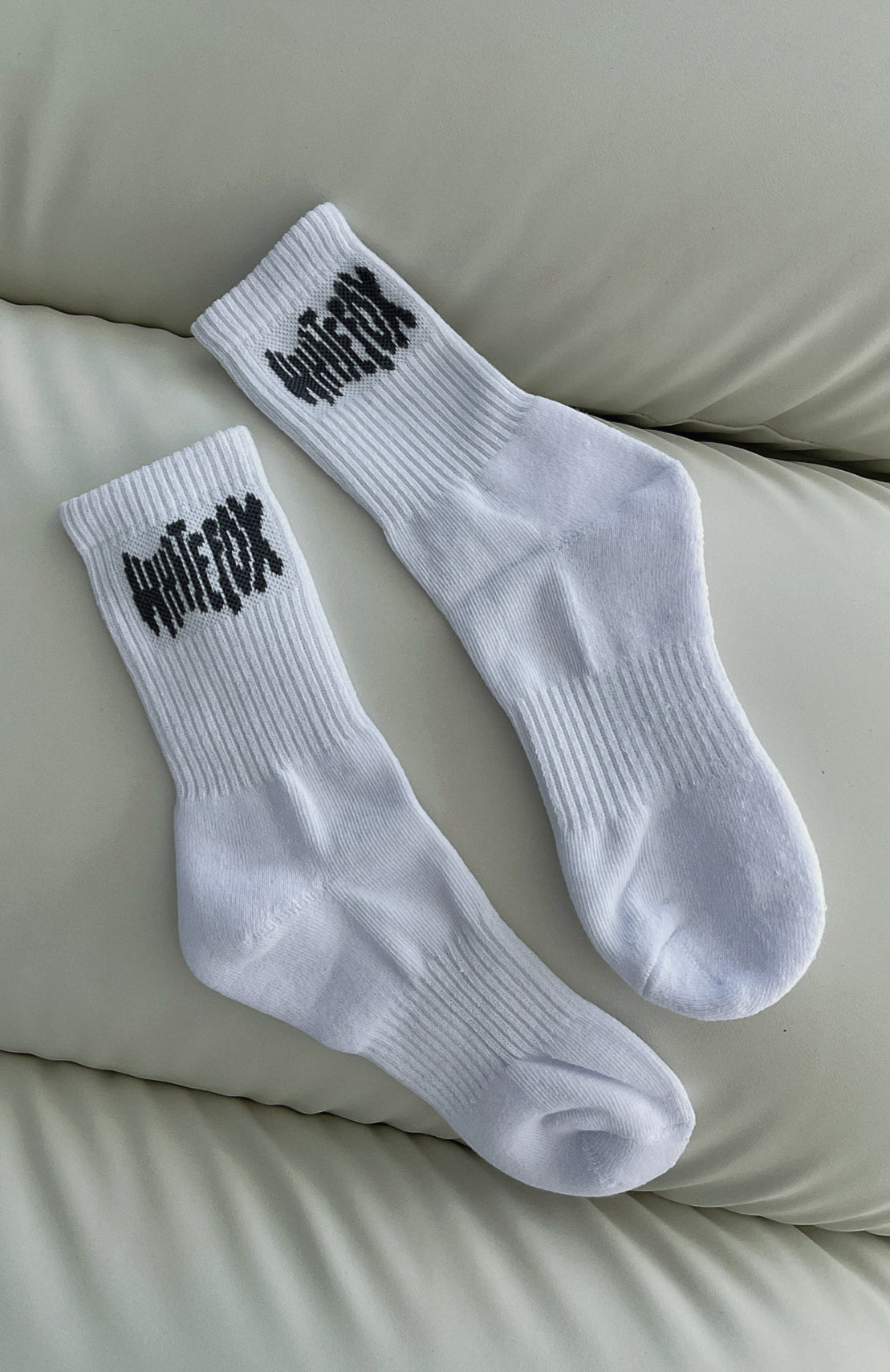 Premium White Fox Archive 6.0 Crew Socks