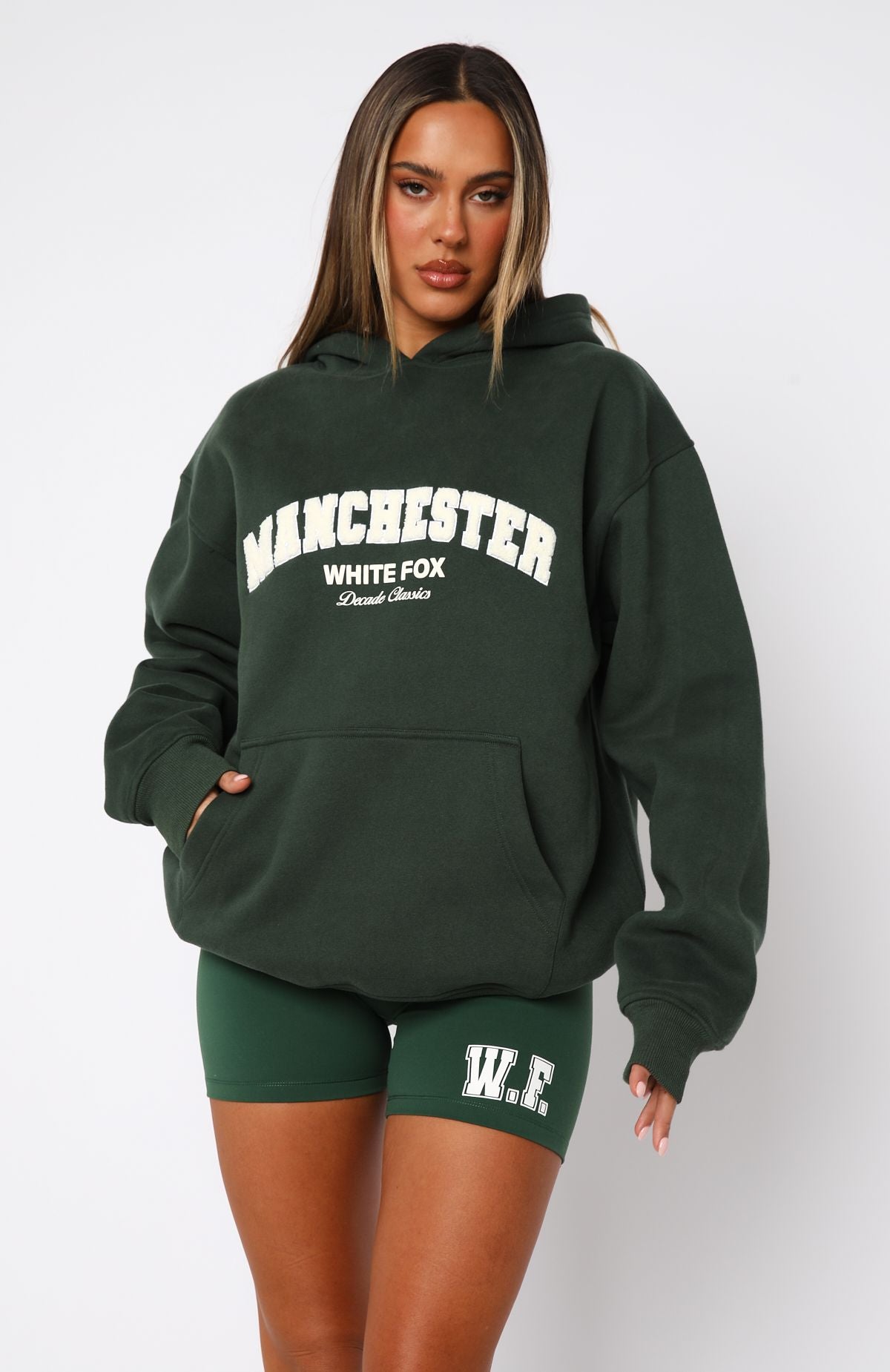 Premium Decade Classics Oversized Hoodie - Forest Green