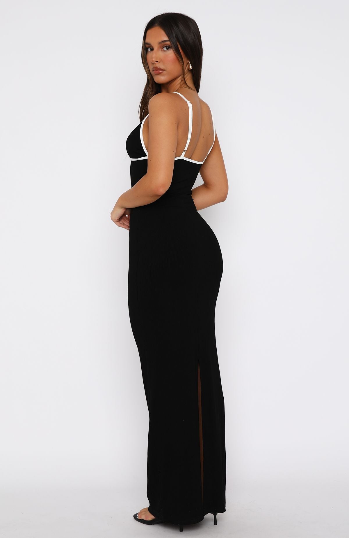 Premium Ribbed Maxi Dress - Ultimate Black Elegance