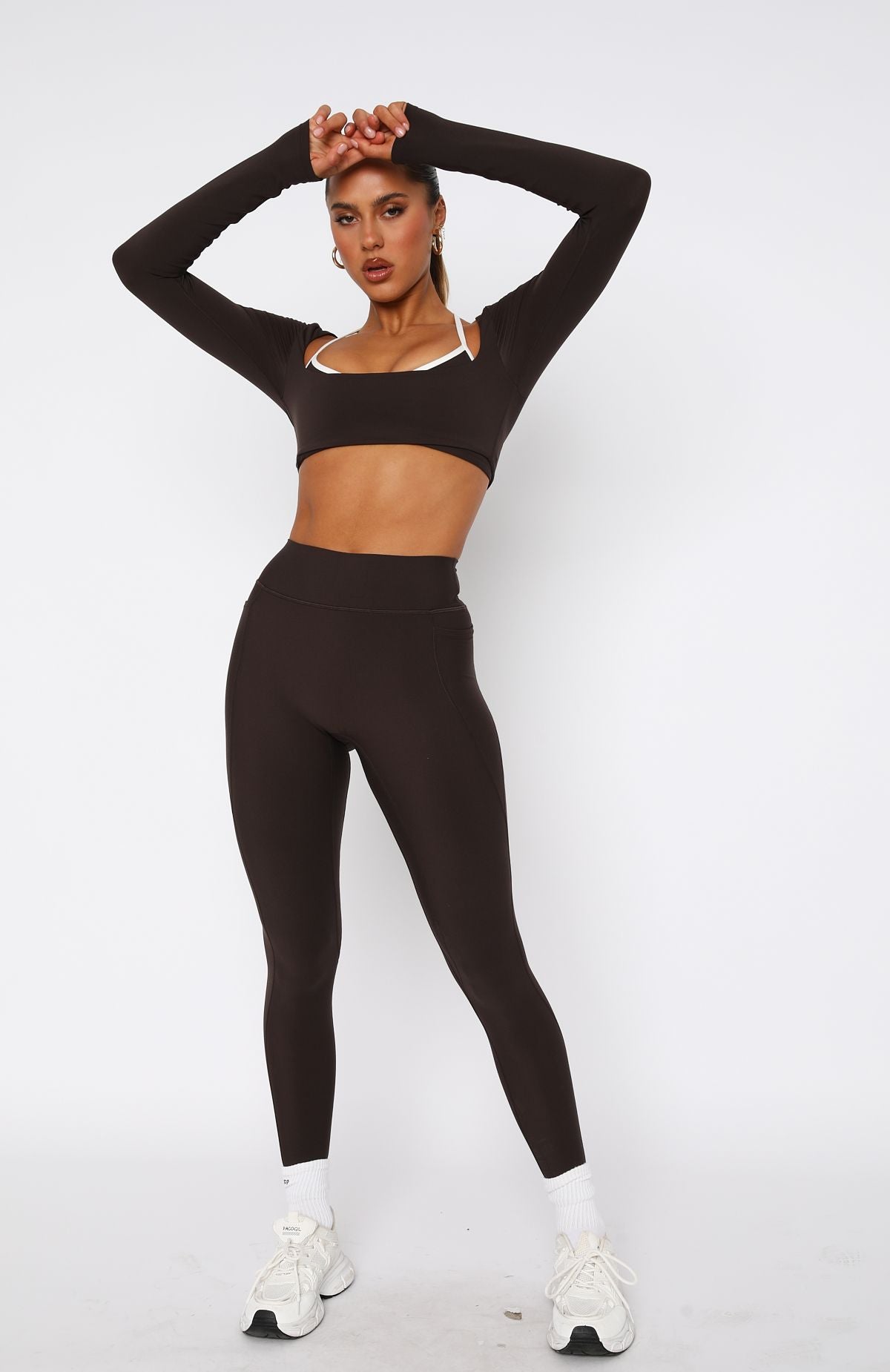 Ultimate Flexi High Waisted Pocket Leggings - Espresso