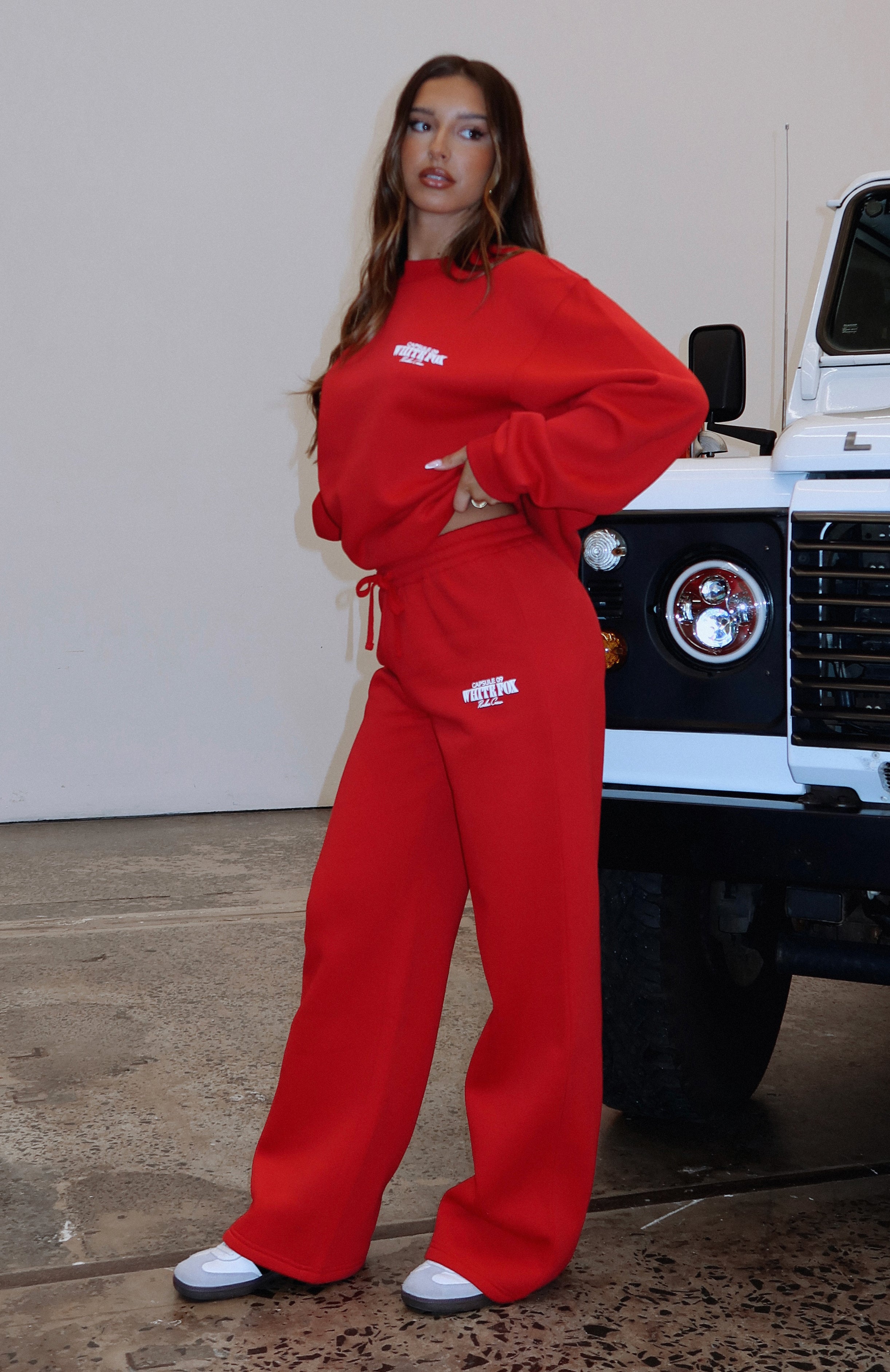 Premium Capsule 9 Rodeo Crew Wide Leg Sweatpants - Ultimate Red