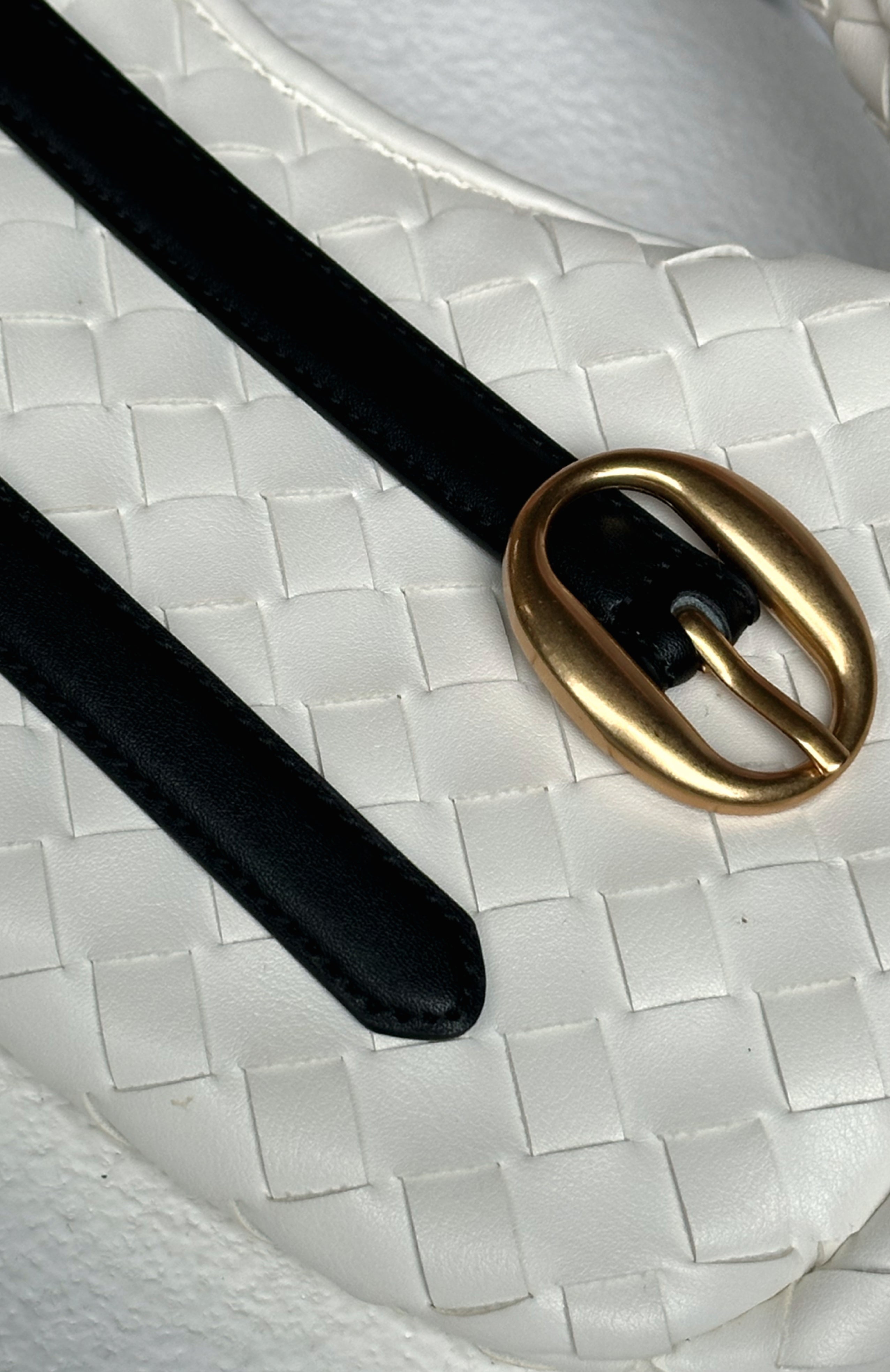Premium Ron Belt in Black & Vintage Gold
