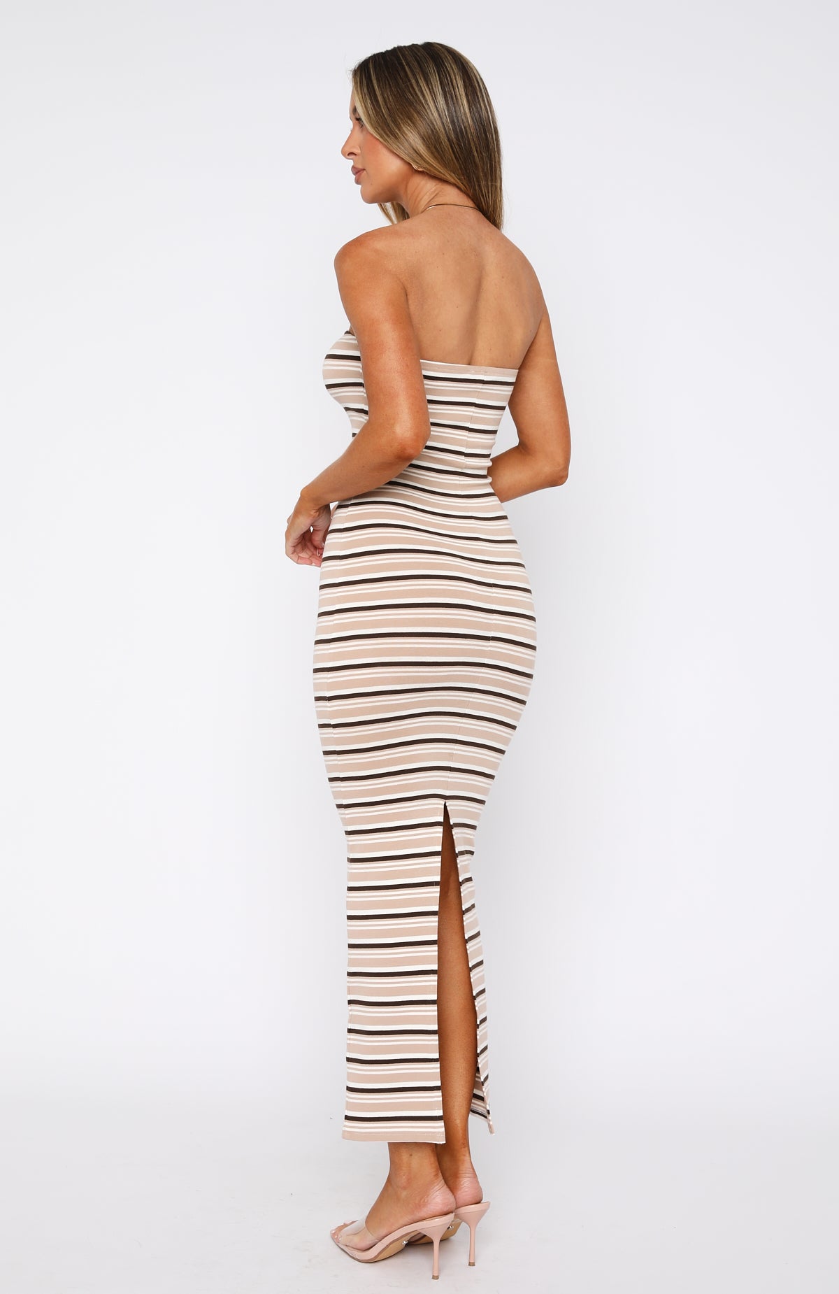 Premium Strapless Maxi Dress in Brown - Ultimate Comfort & Style