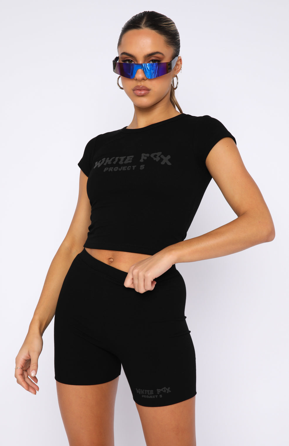 Premium Ribbed Bike Shorts - Ink Edition
