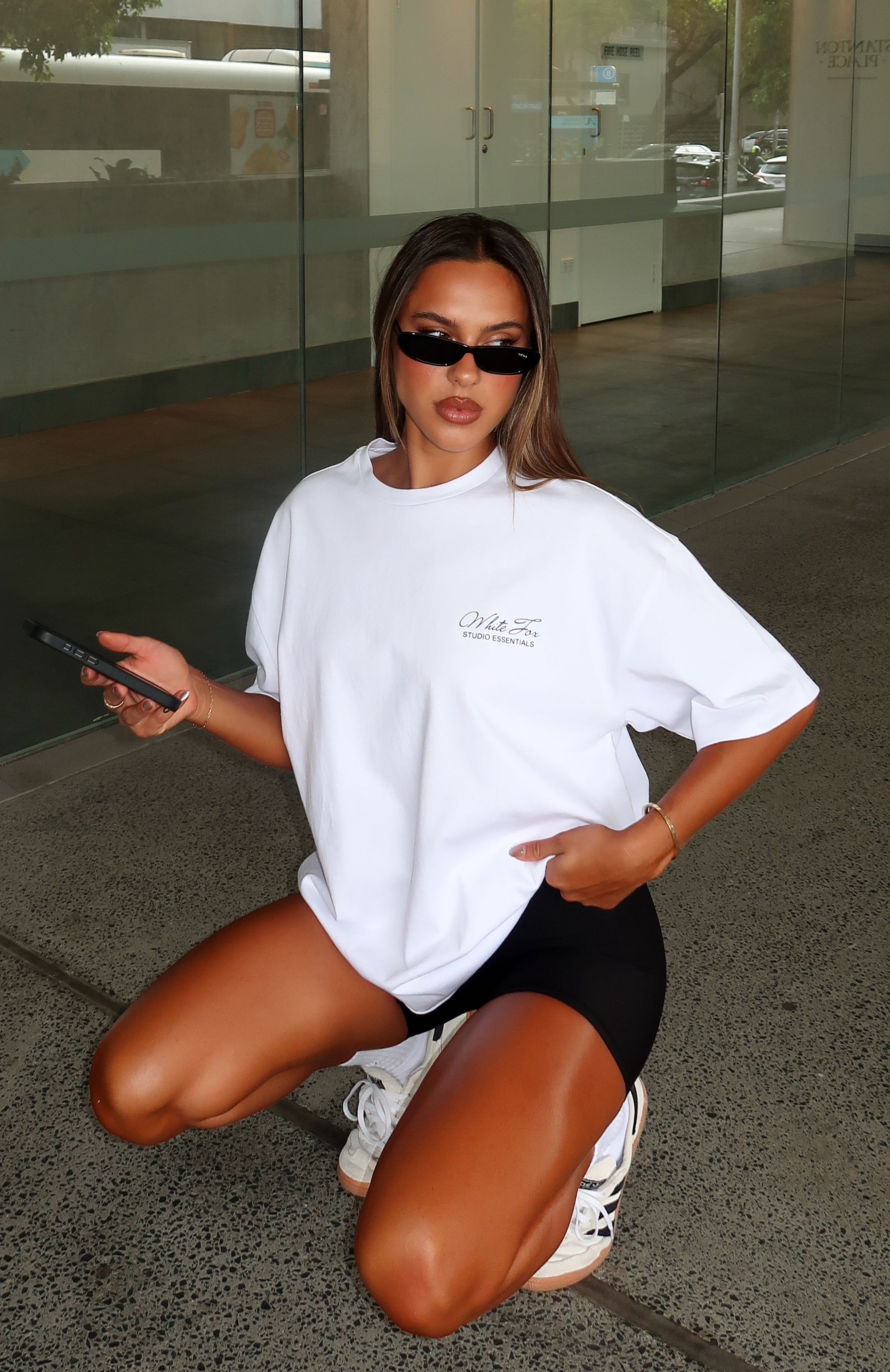 Premium Studio Classic Oversized Tee - Ultimate Comfort White