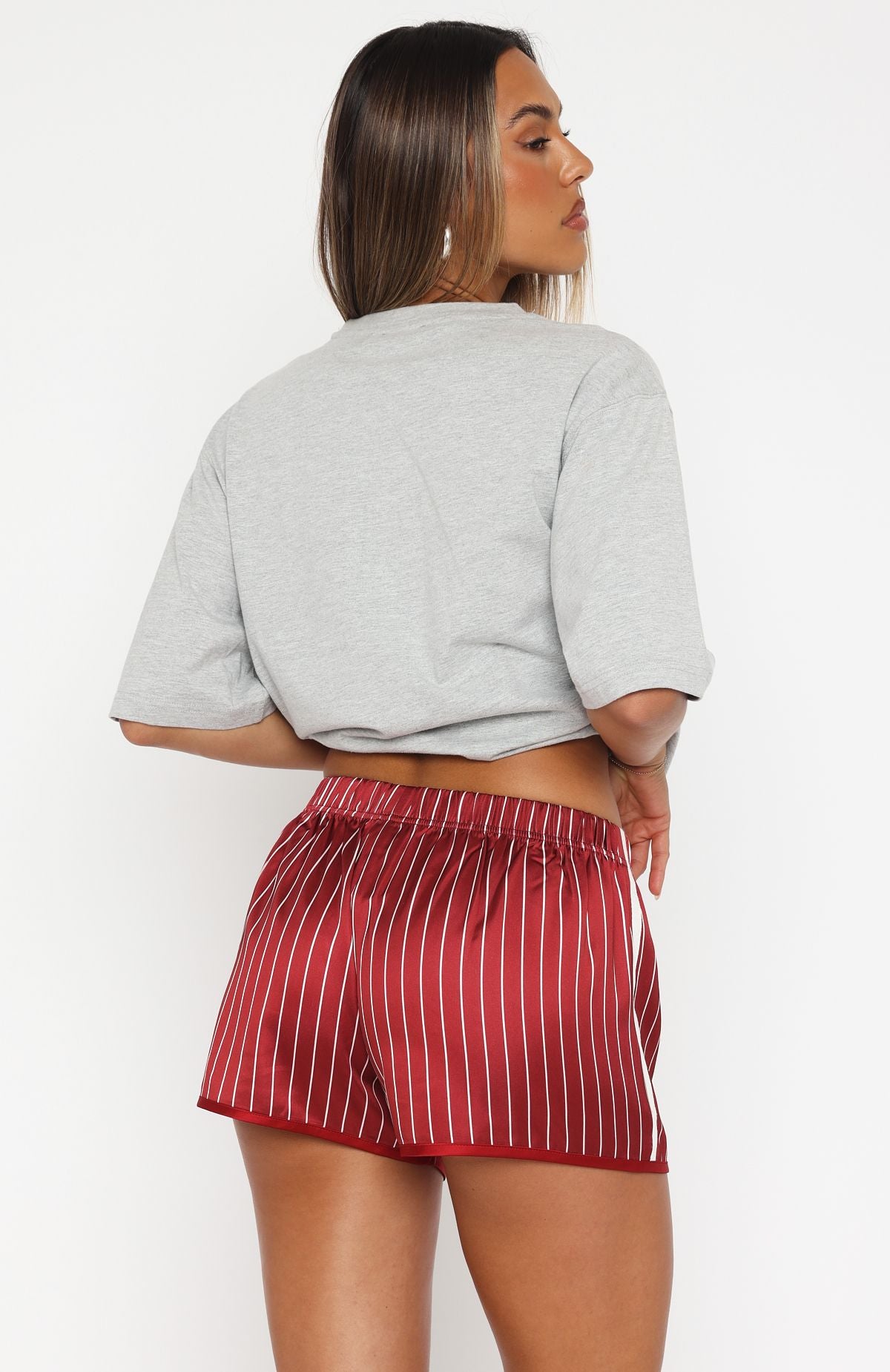 Ultimate Red Stripe Street Style Shorts