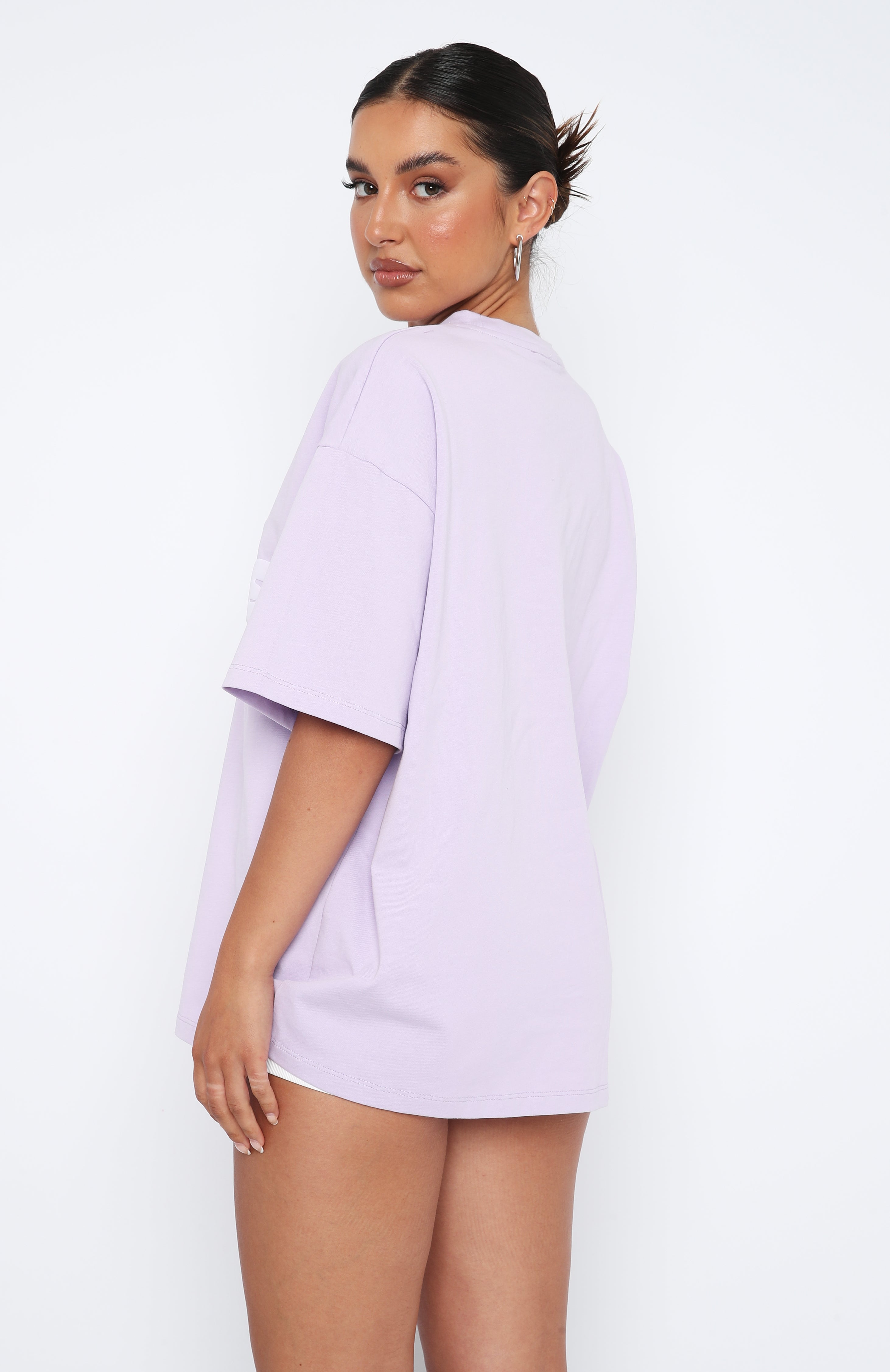 Premium Leisure Series Oversized Tee - Lavender Bliss