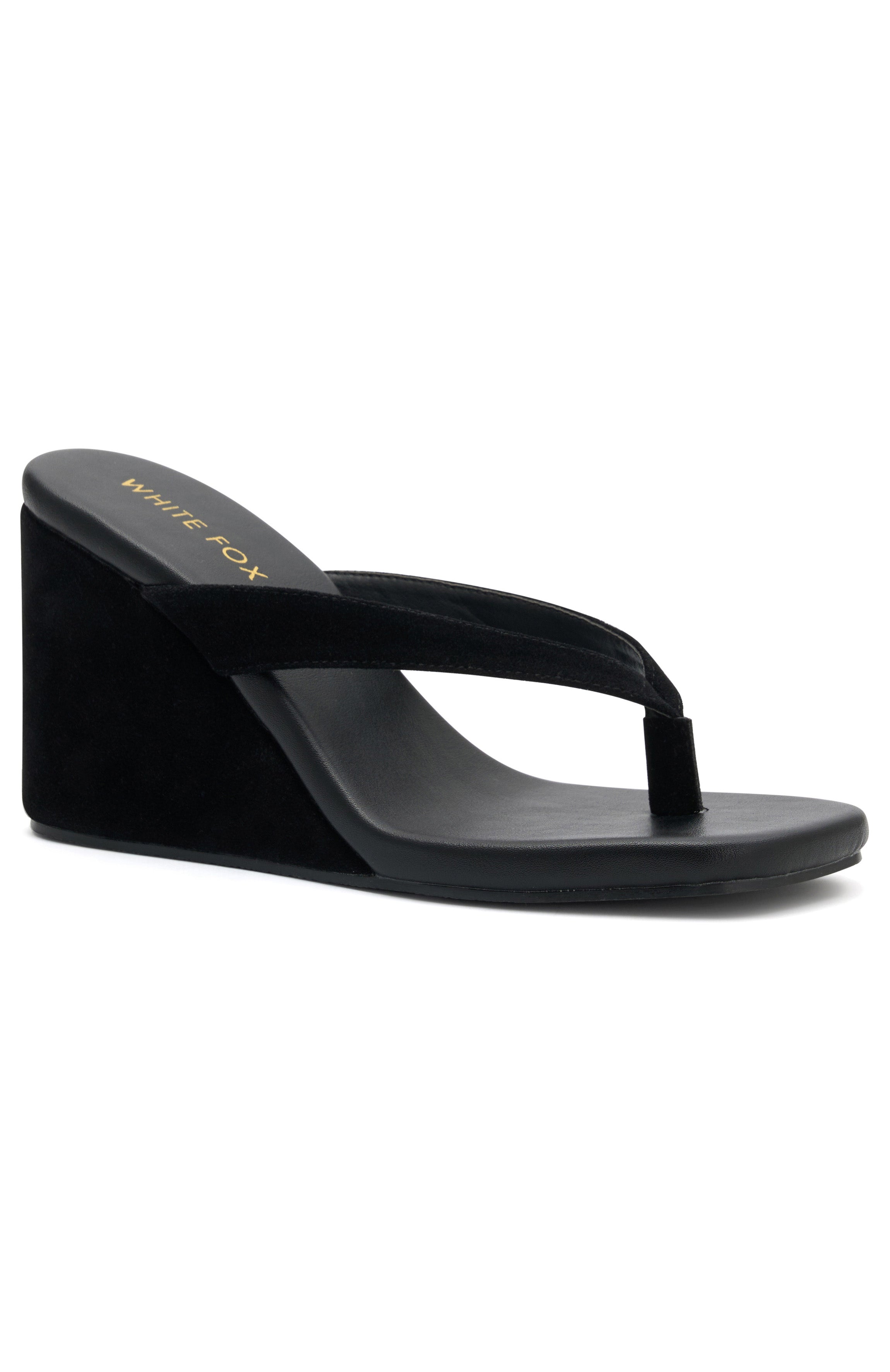 Grace Wedge Black Suede - Premium Chic Comfort
