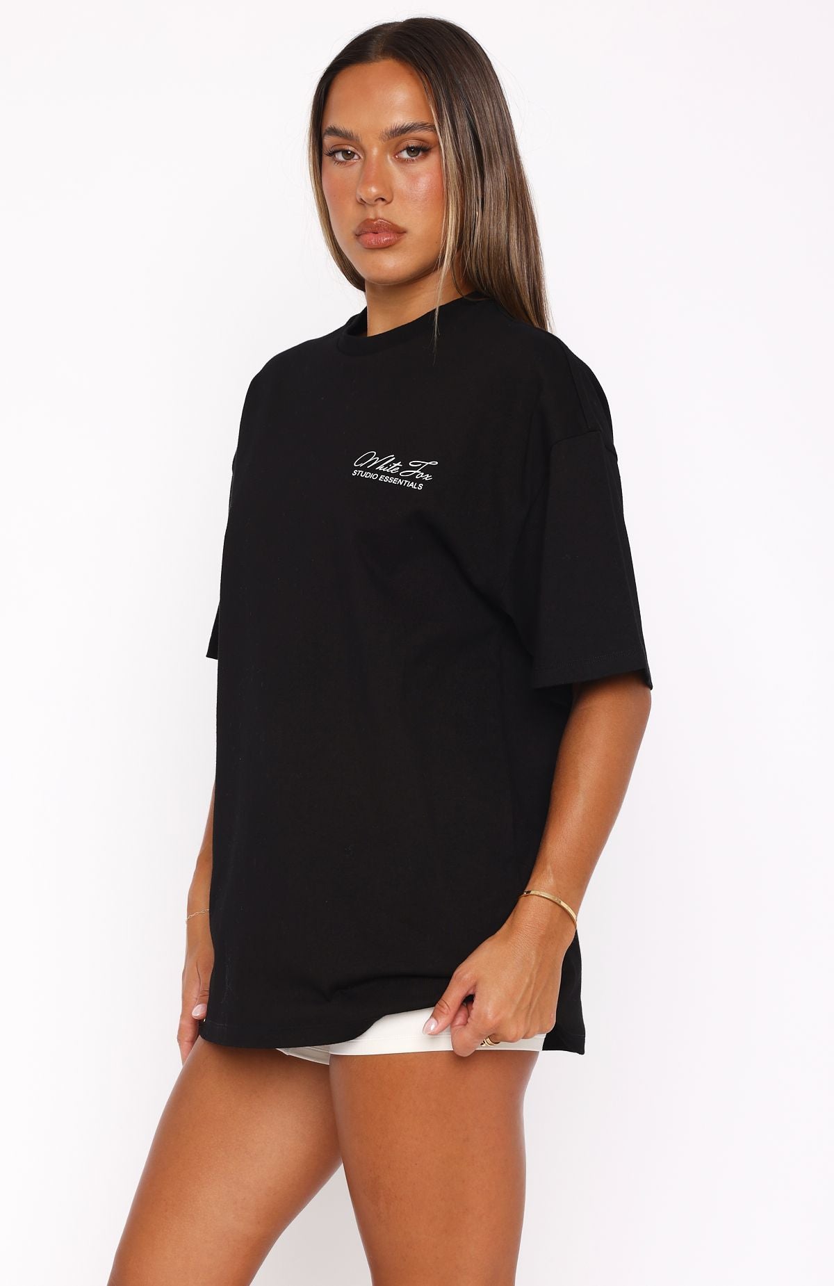 Premium Studio Classic Oversized Tee - Ultimate Comfort in Black