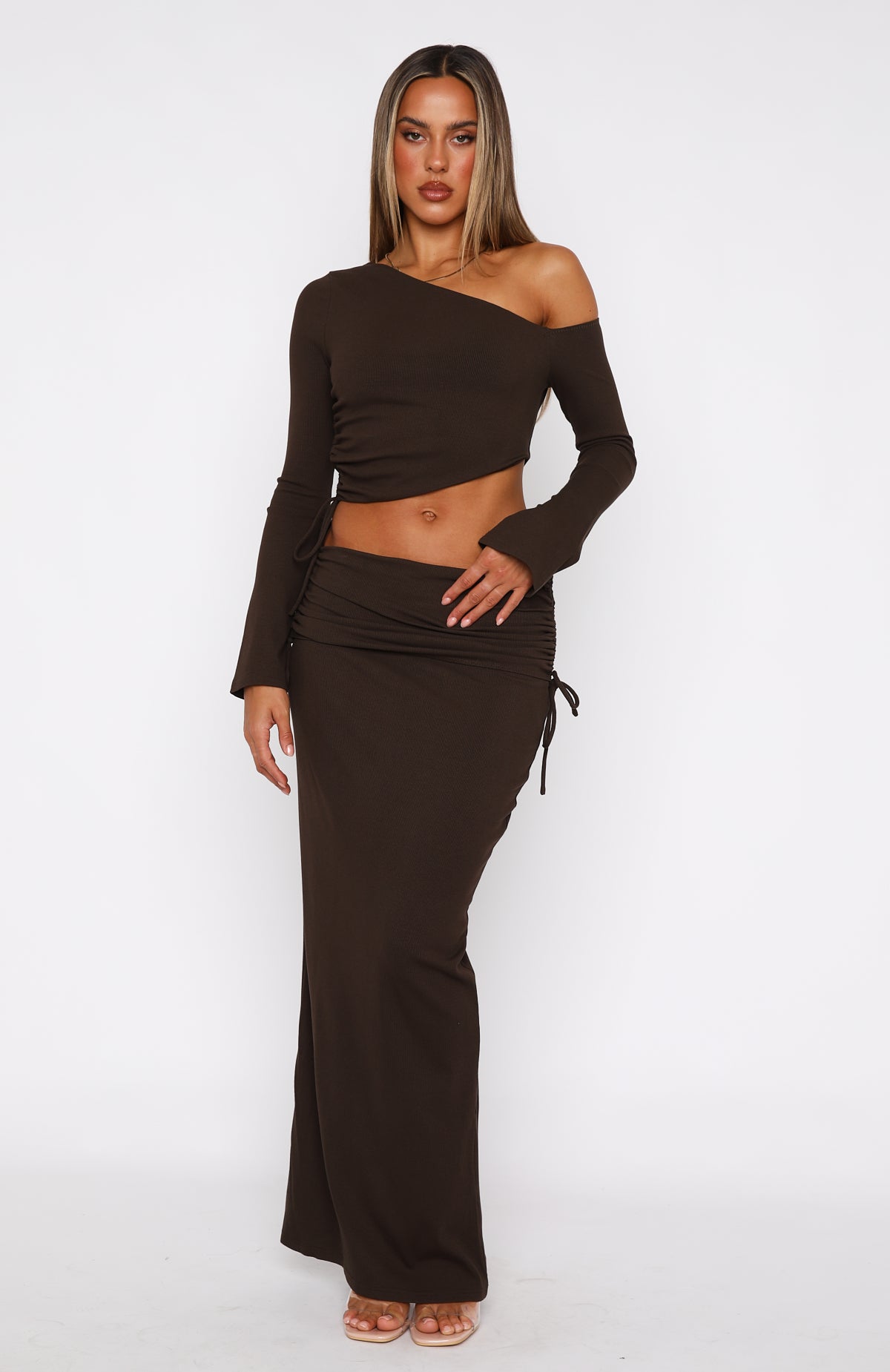 Premium Rising Star Maxi Skirt in Chocolate - Ultimate Comfort & Style