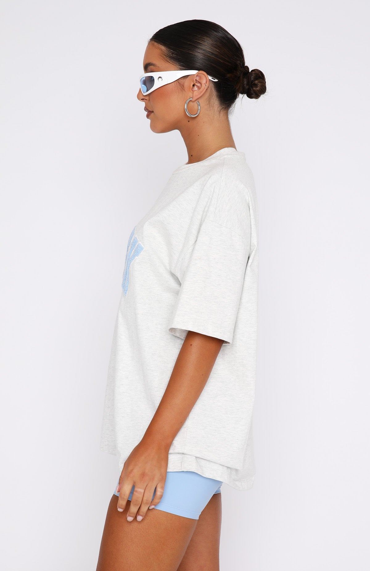 Premium Oversized Cotton Tee - Grey Marle Edition