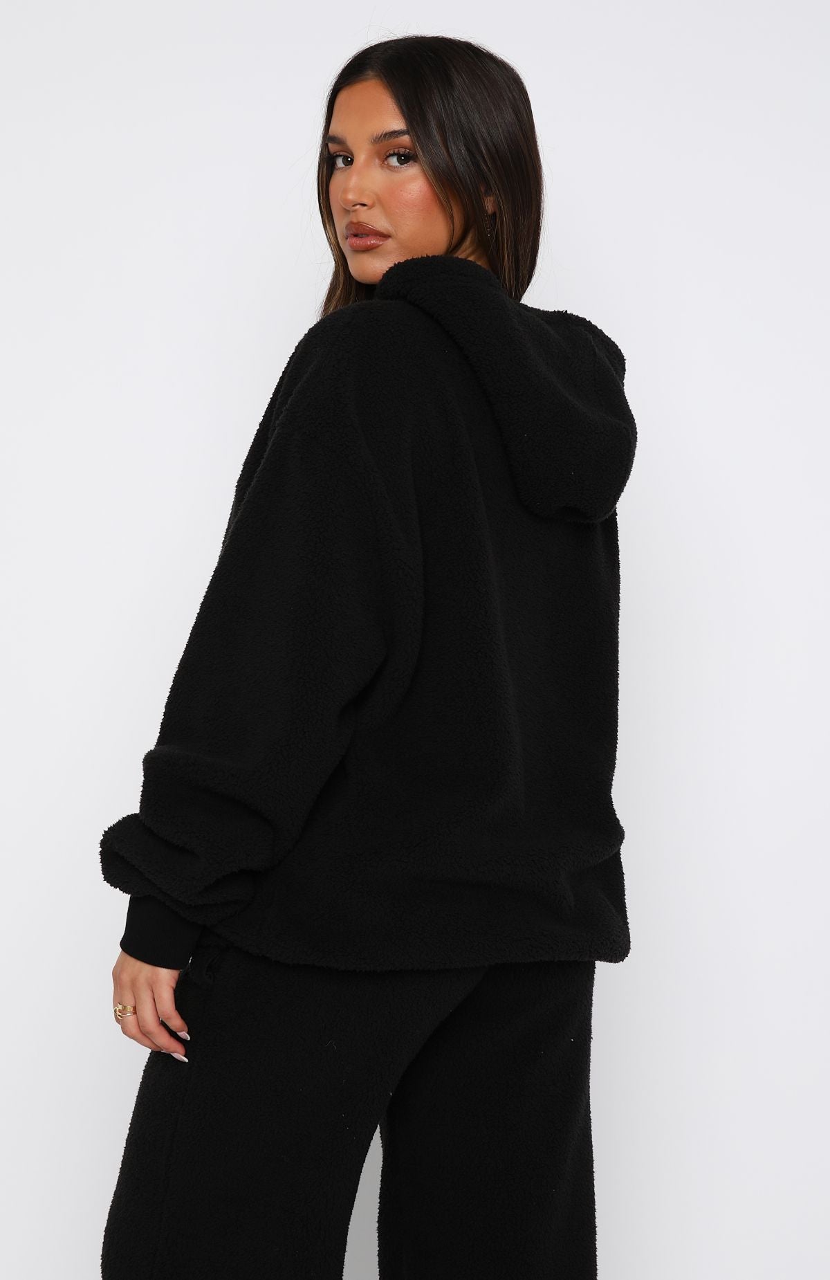 Ultimate Comfort Don't Lose Me Oversized Hoodie - Black