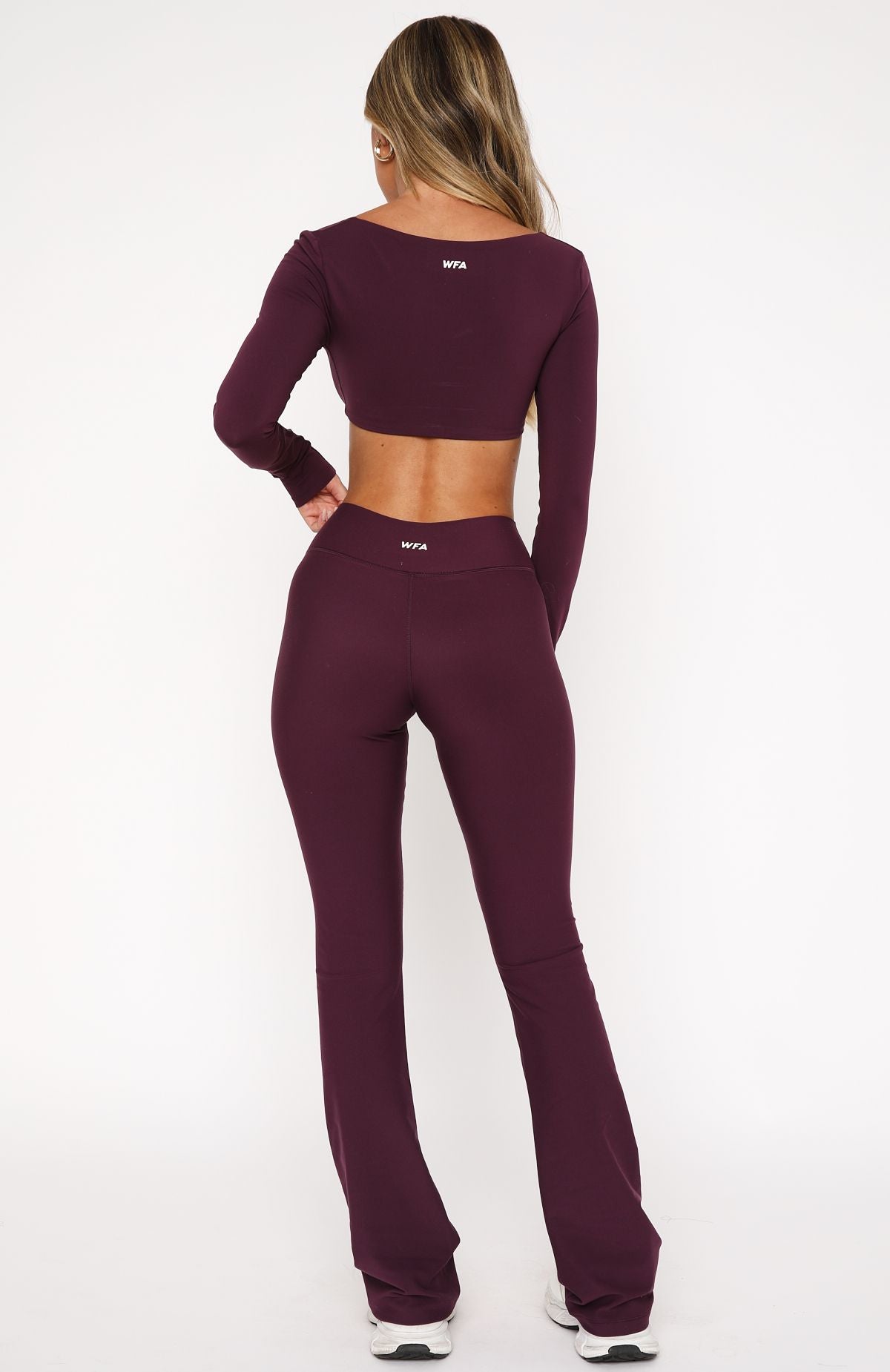 Premium Flare Leggings in Plum - Upgrade Your Activewear