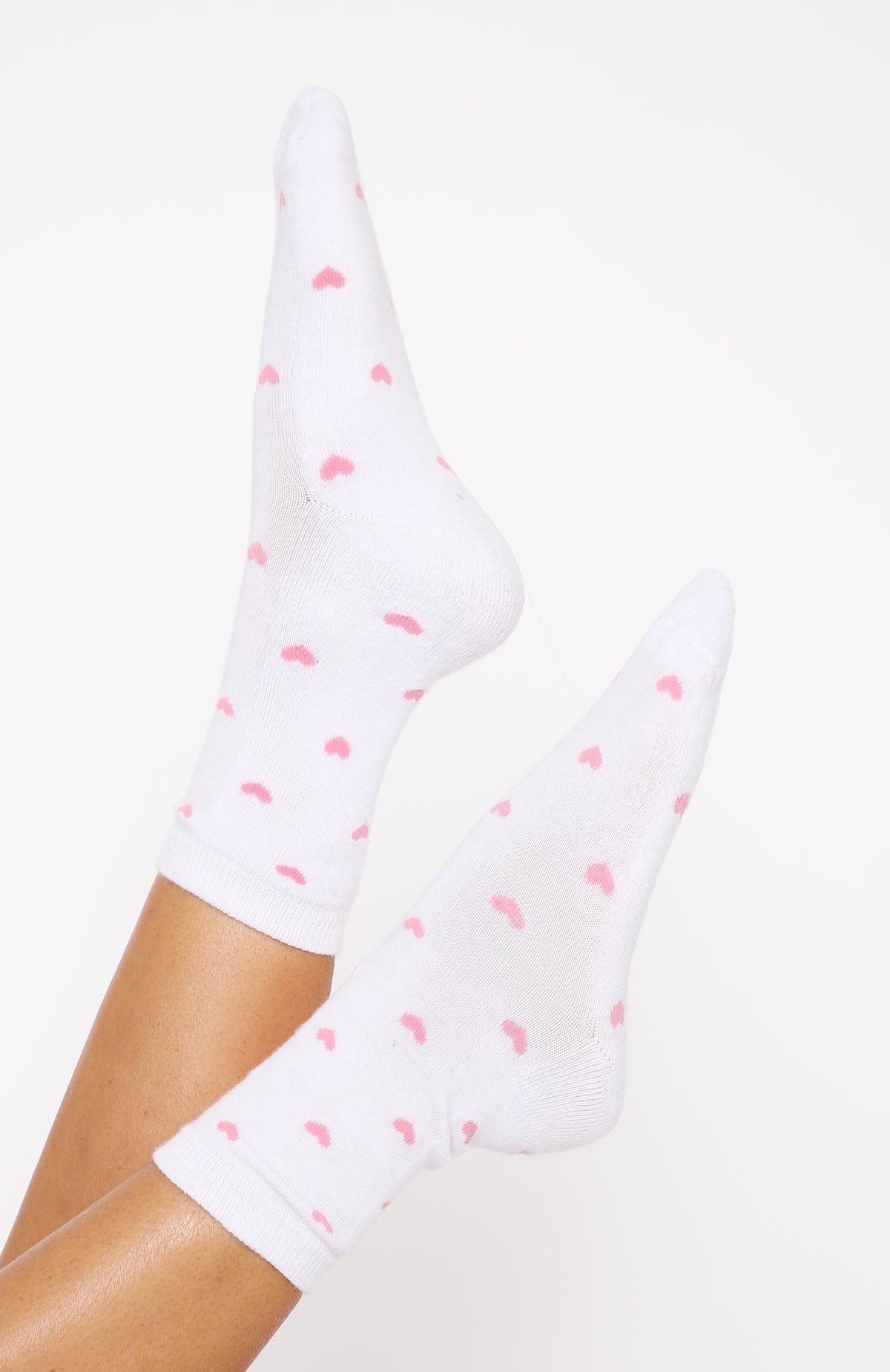 Premium Lazy Days Cozy Socks - White/Pink