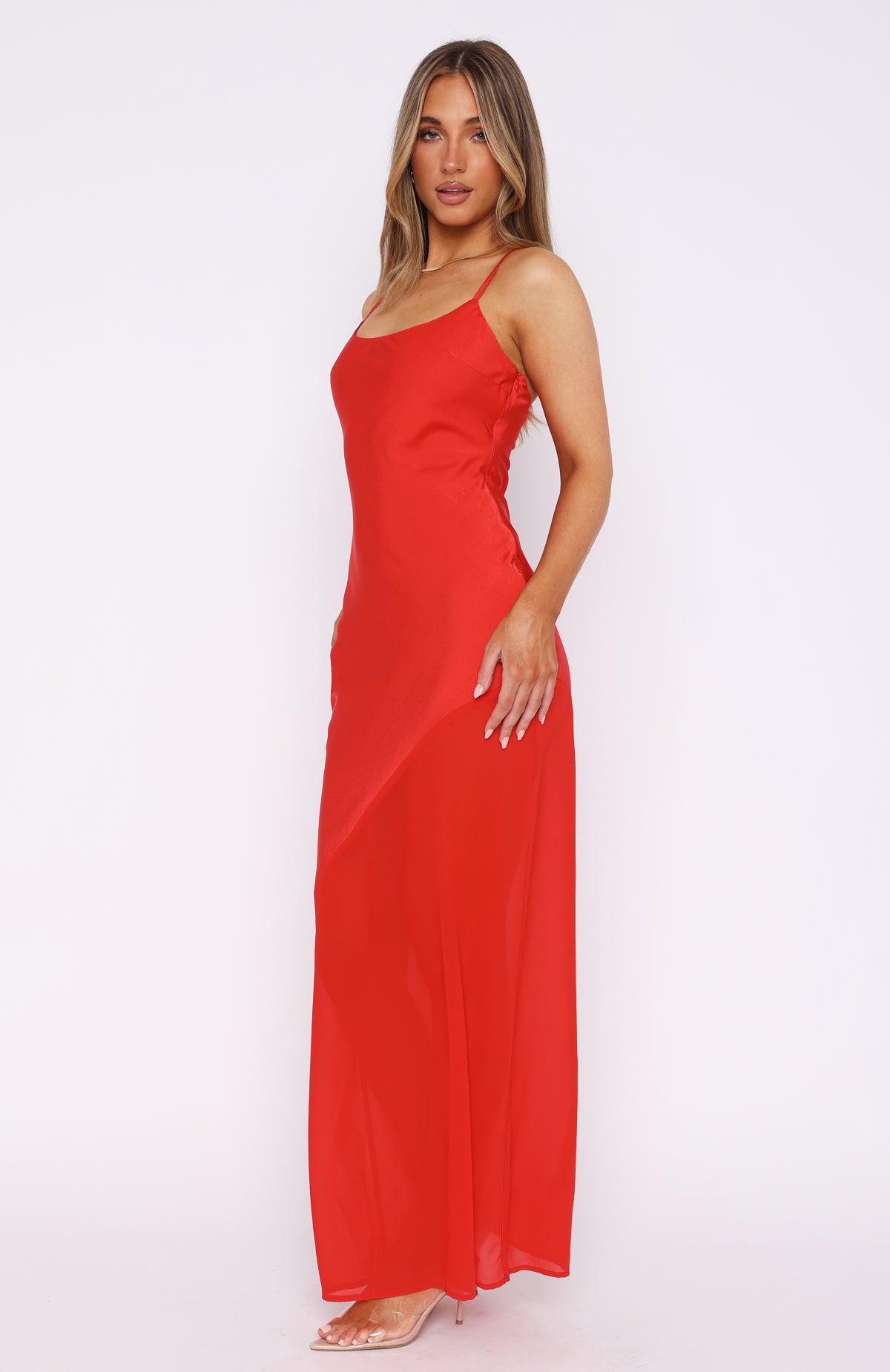 Elegance Redefined: Shout Louder Maxi Dress in Premium Red