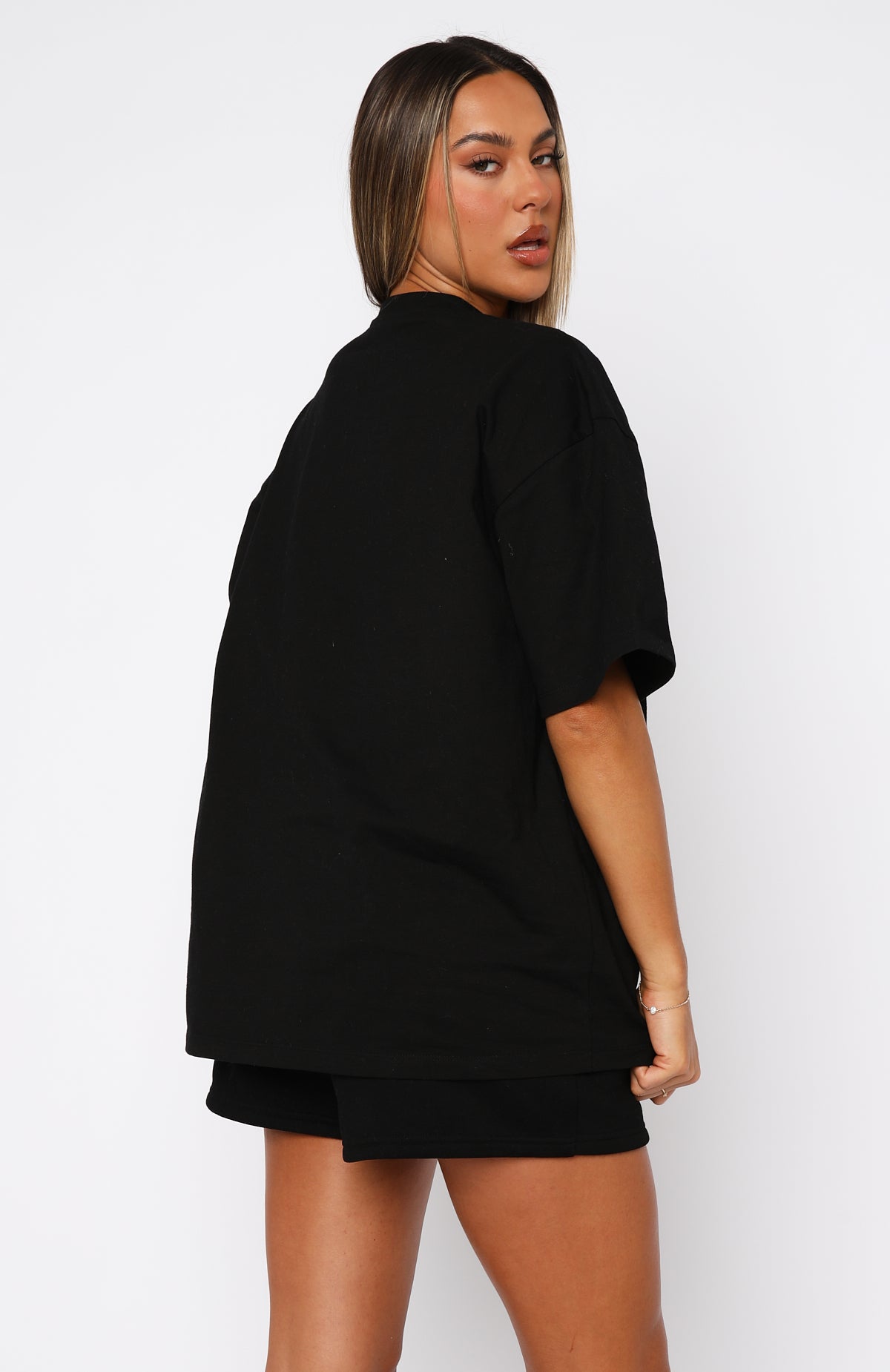 Premium Decade Classics Varsity Oversized Tee - Ultimate Comfort in Black