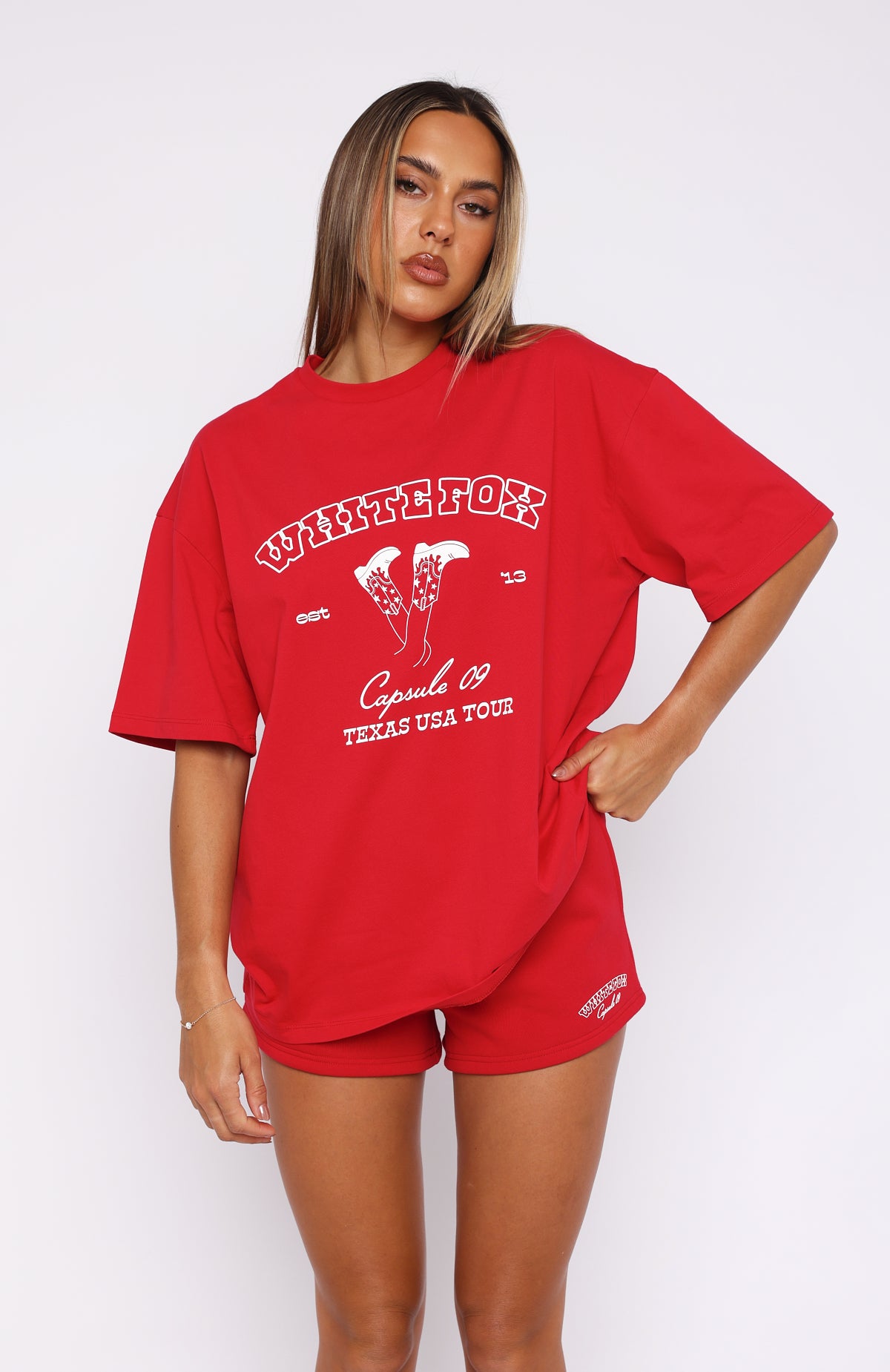 Premium Capsule 9 Take It On Tour Oversized Tee - Ultimate Comfort in Red