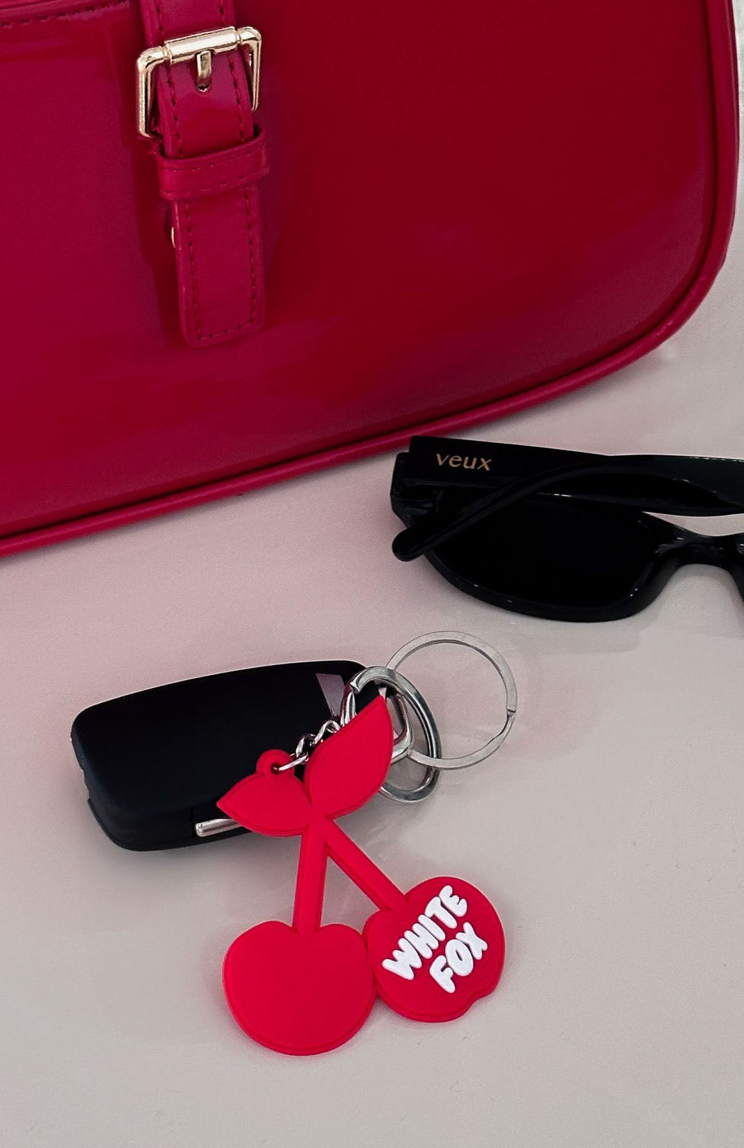 Premium Cherry On Top Keychain - Red