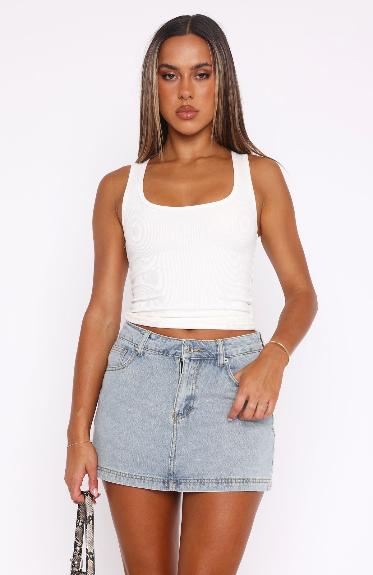 Ultimate Summer Denim Skort - Light Blue Wash