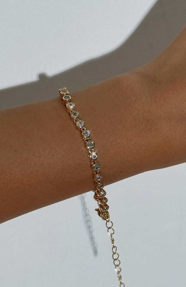 Premium Adele Gold & Crystal Bracelet - Ultimate Elegance