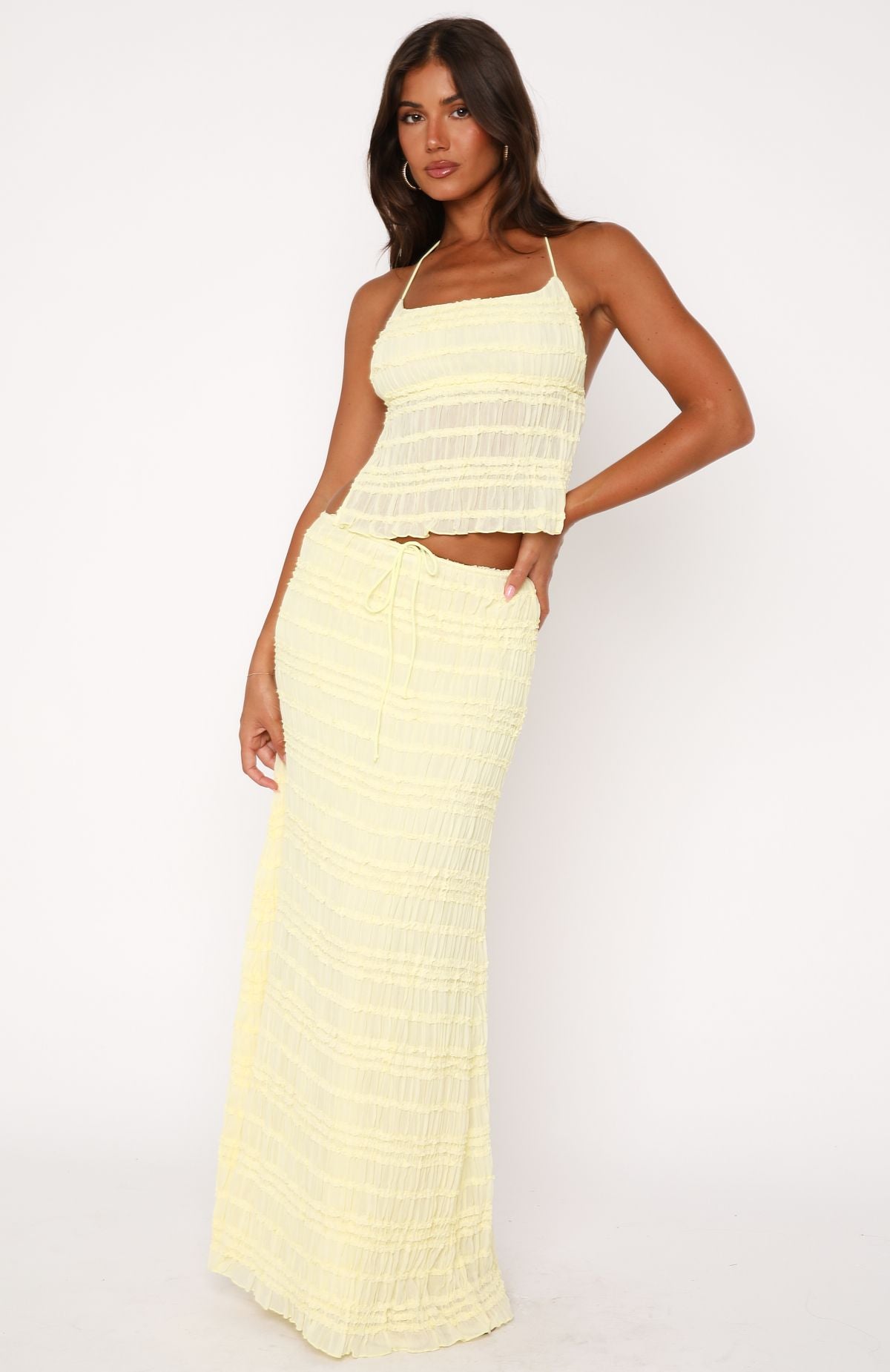 Premium Lemon Halter Top - Ultimate Summer Style