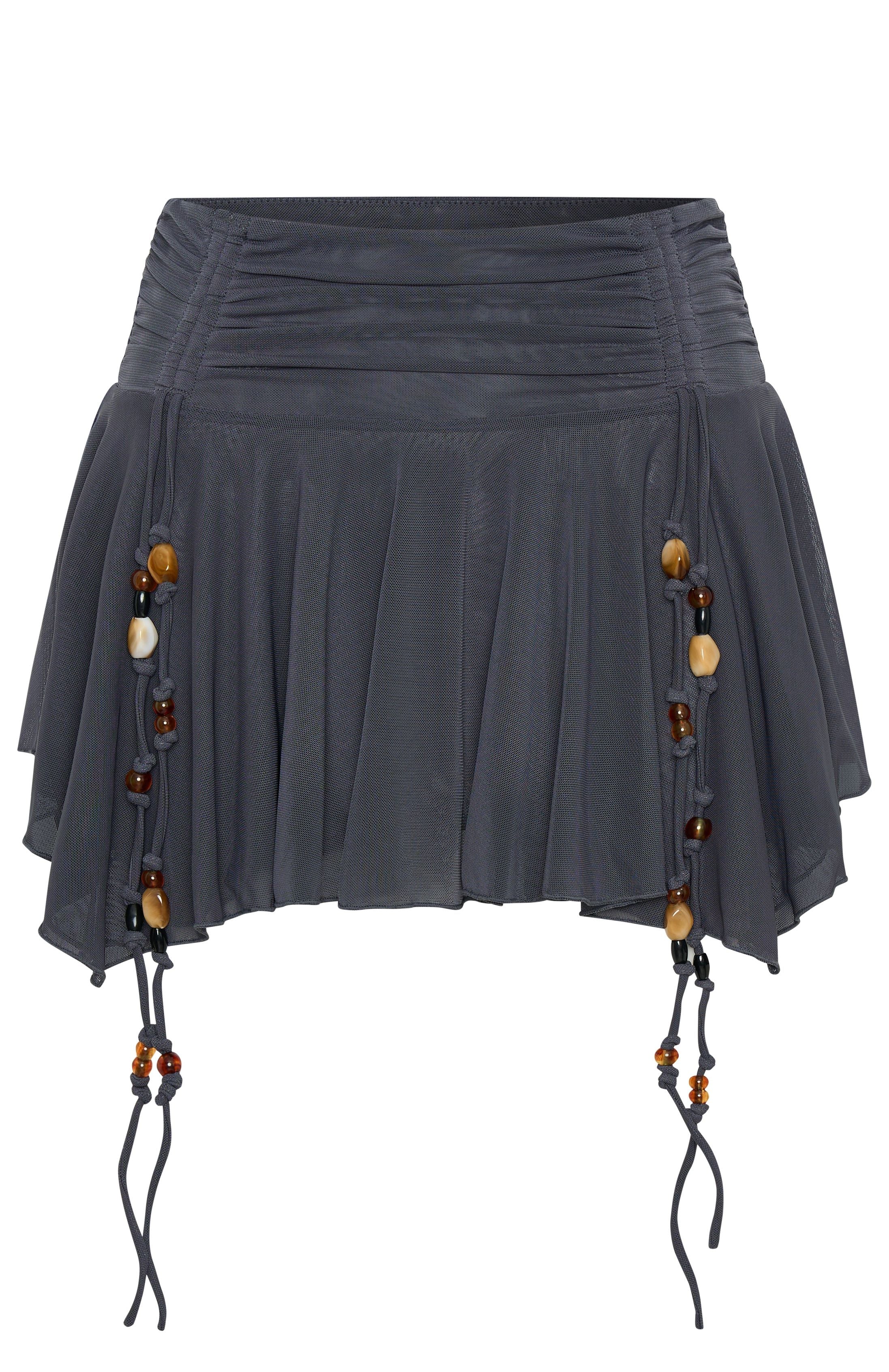 Ultimate To My Heart Mini Skirt - Charcoal