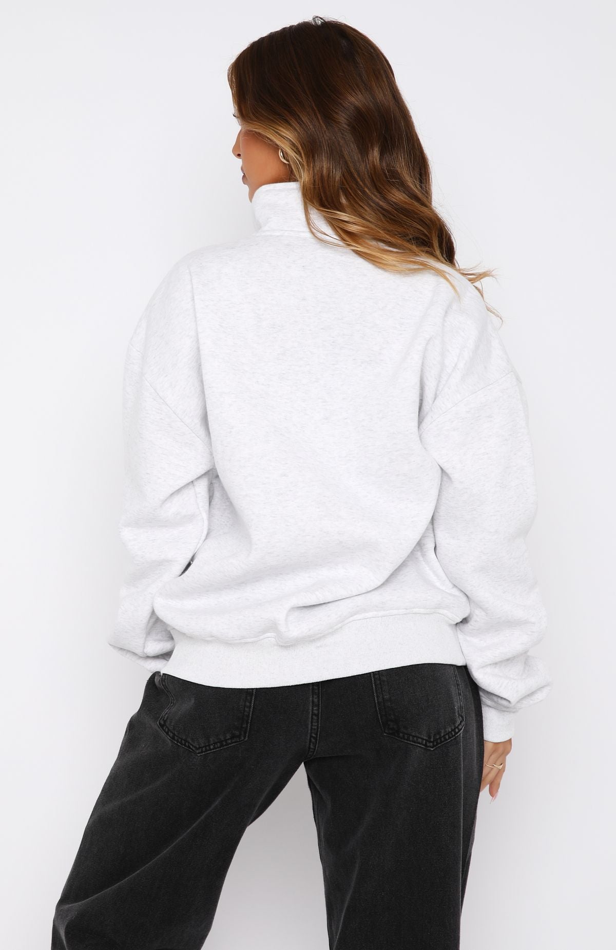 Premium Like No One Else Zip Front Sweater - Grey Marle | Ultimate Comfort